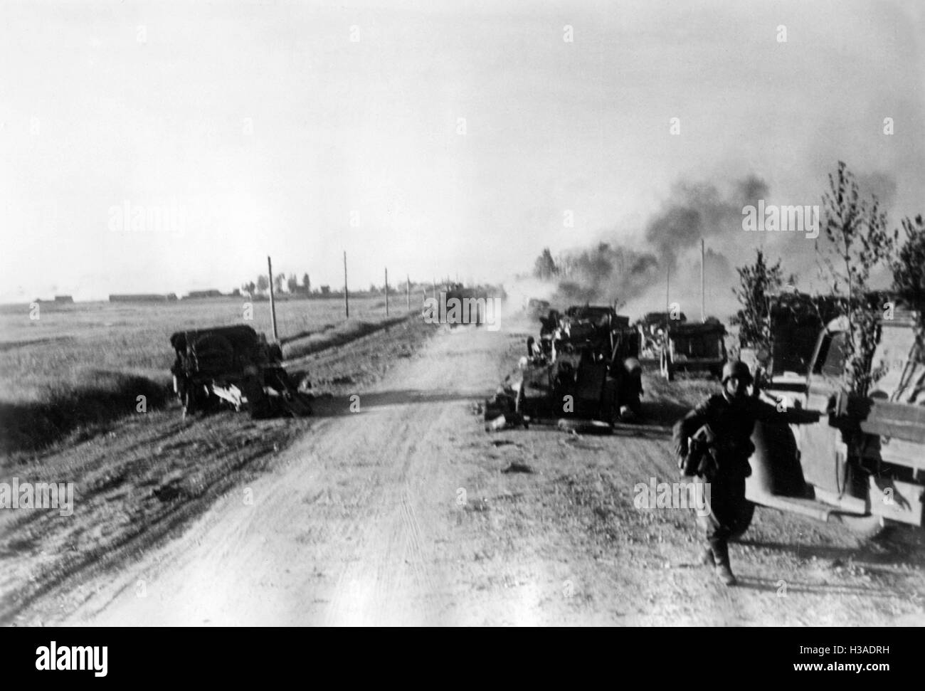 Route of advance of the Wehrmacht on the Eastern Front, 1941 Stock Photo