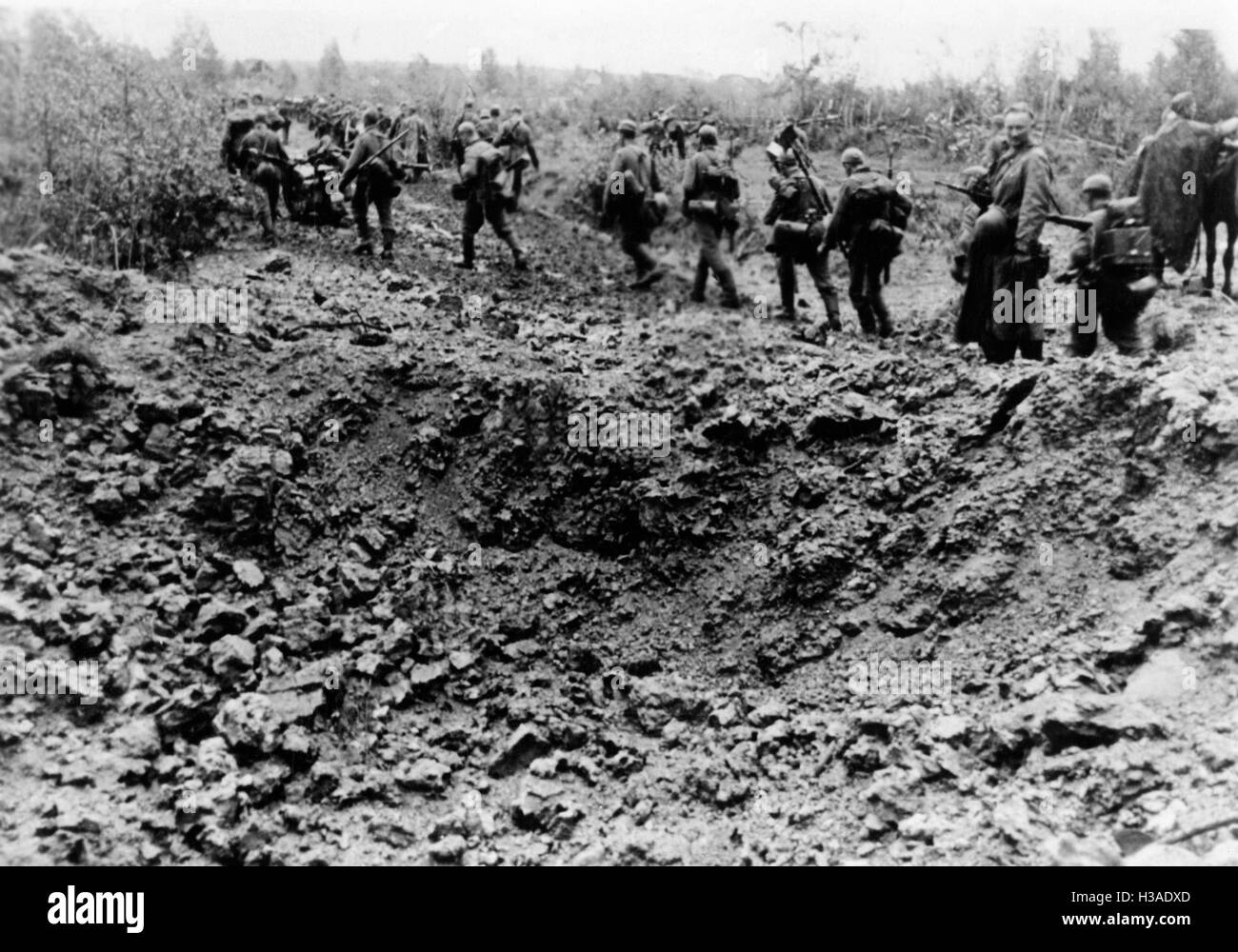 German infantry on the Eastern front at Borodino, 1941 Stock Photo - Alamy