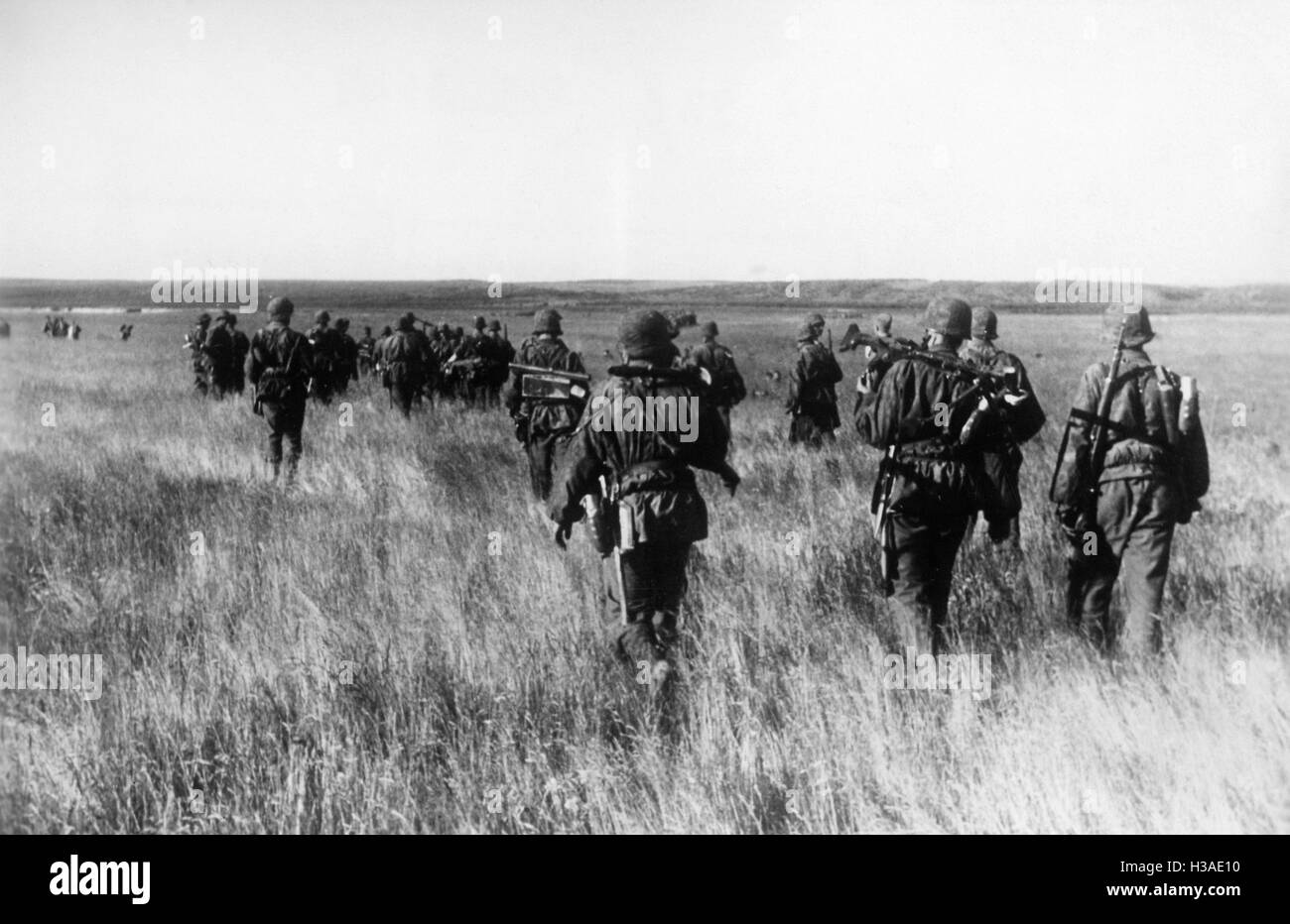 Infantry of the Waffen SS on the Eastern Front, 1941 Stock Photo