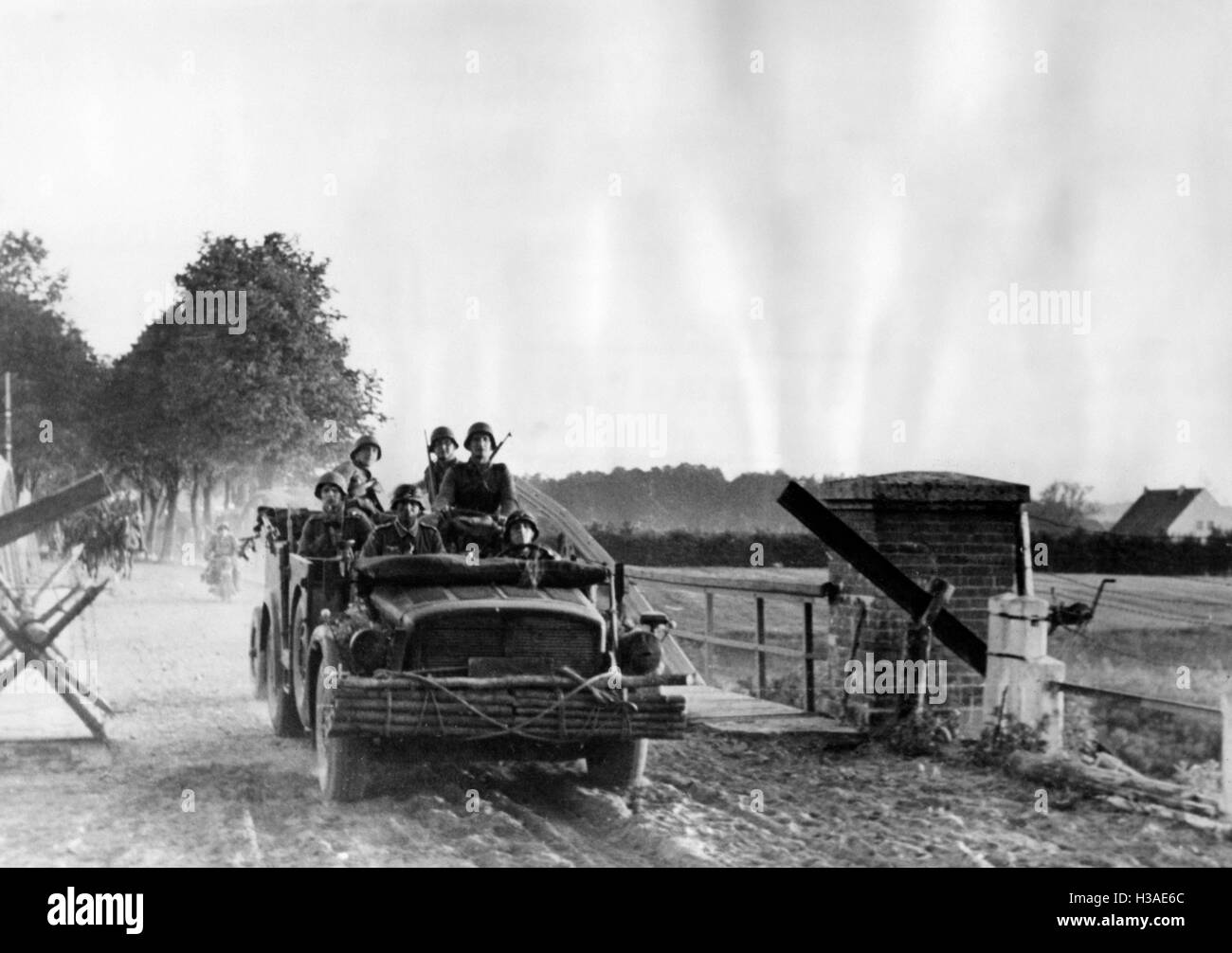 German troops at the beginning of the Russian campaign, 1941 Stock Photo