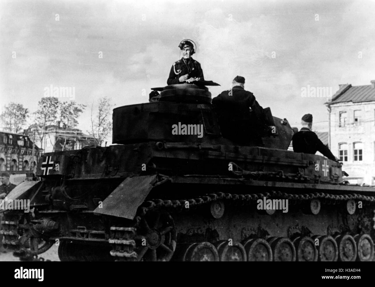 German tank regiment on the Eastern Front, June 1942 Stock Photo