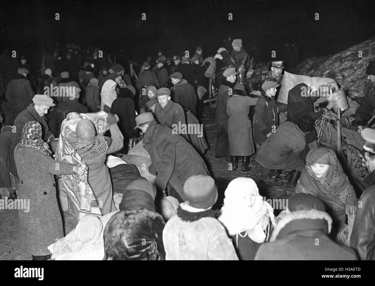 Settlers from Volhynia, 1939 Stock Photo