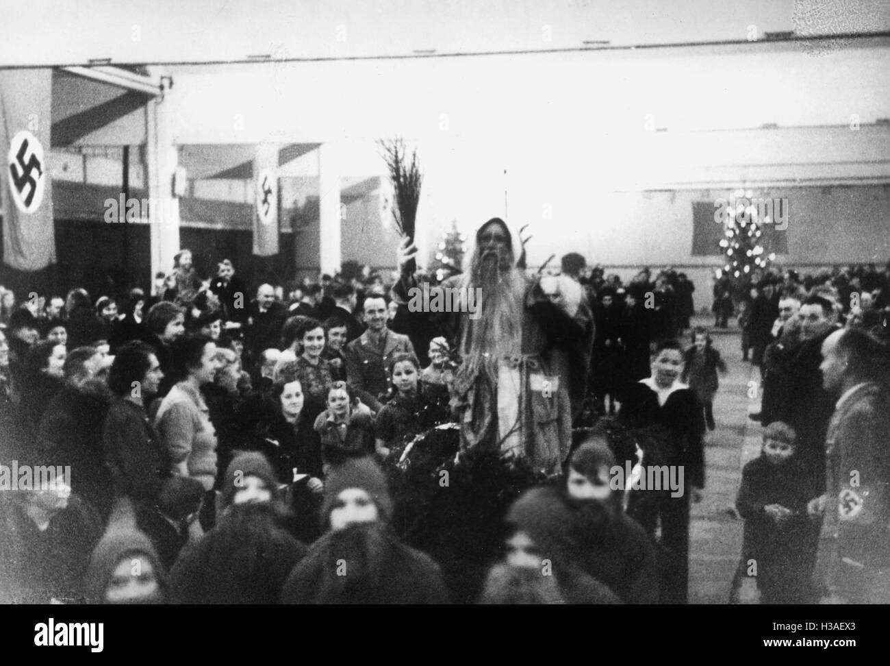 Christmas of the Baltic Germans in Gdynia, 1939 Stock Photo