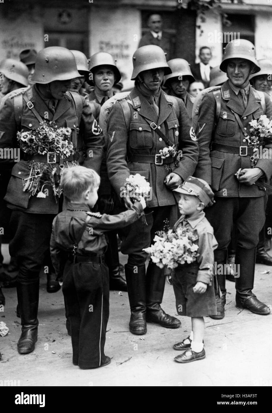 Austrian SA members in Berlin, 1934 Stock Photo
