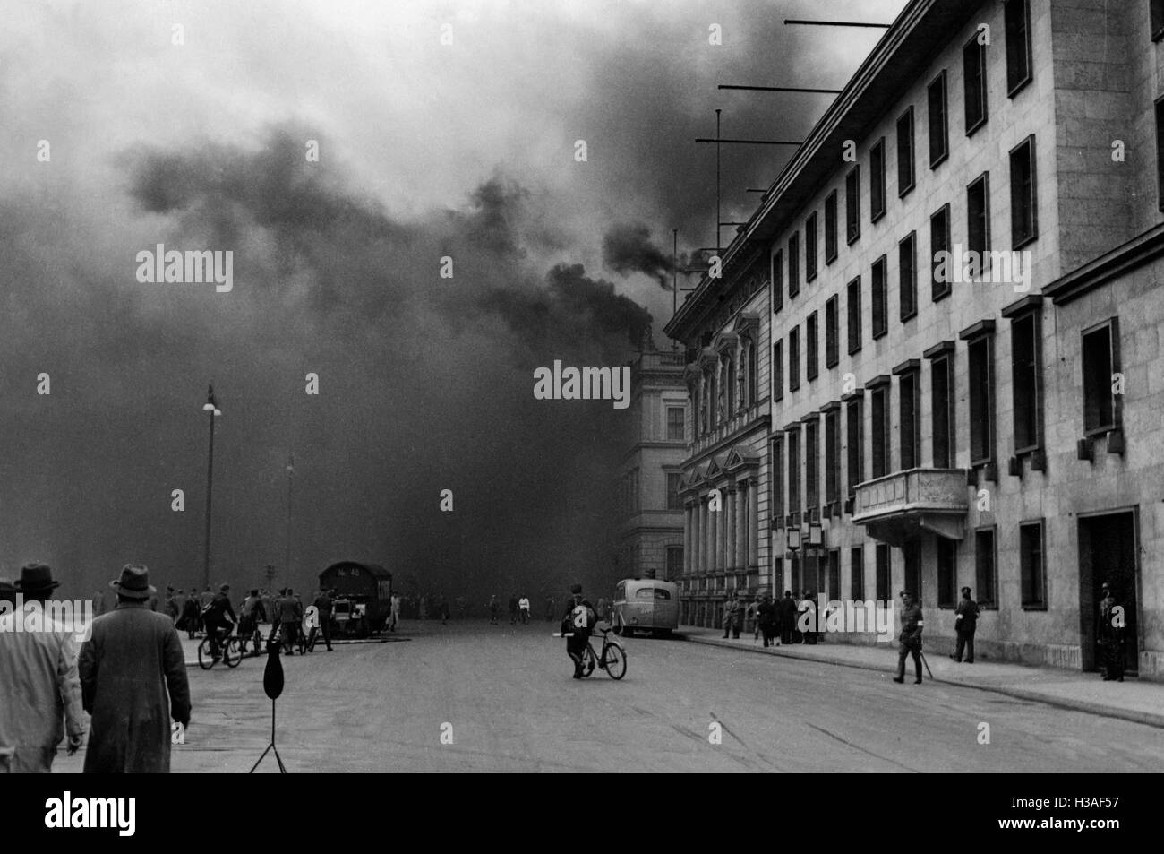 Air raid drill in Berlin, 1937 Stock Photo