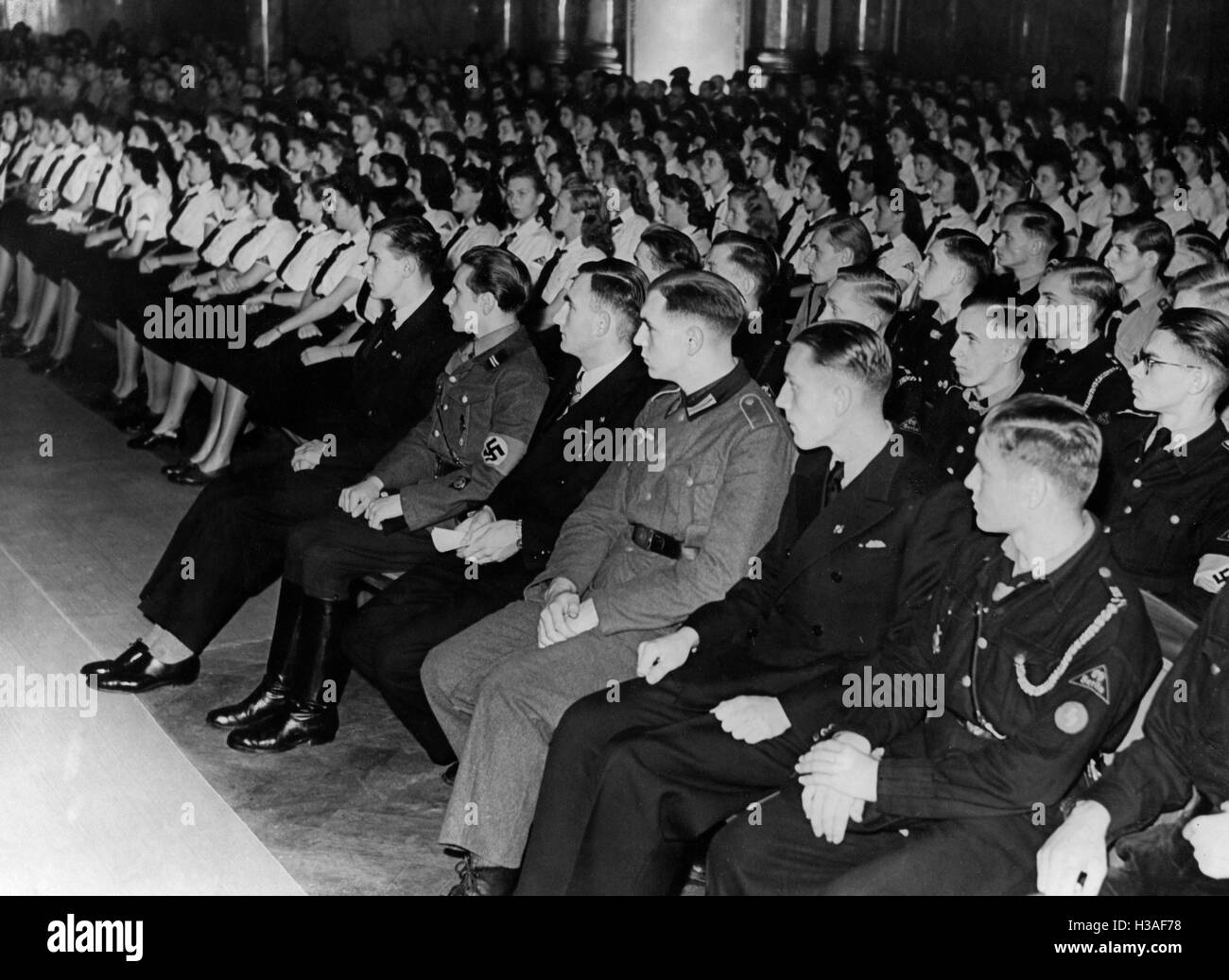 Admission of 18 years old people in the NSDAP, Berlin 1942 Stock Photo