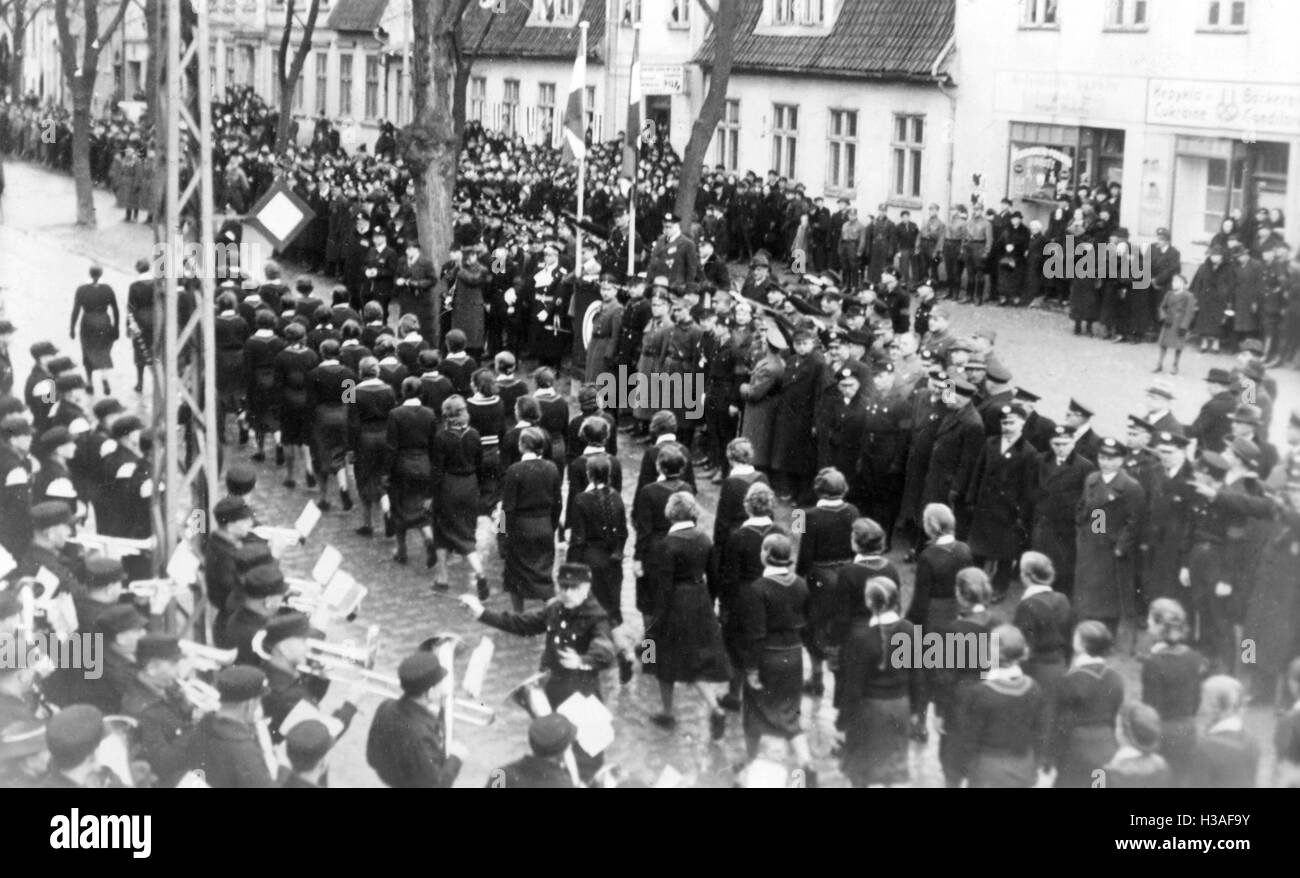 Memel German rally, 1939 Stock Photo