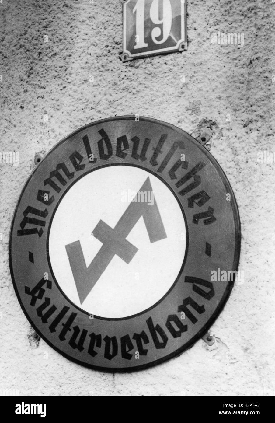 Memel German Cultural Association, 1939 Stock Photo