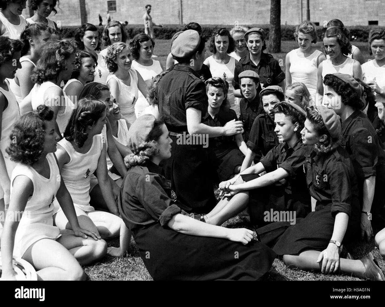 German-Spanish Youth Exchange, 1941 Stock Photo