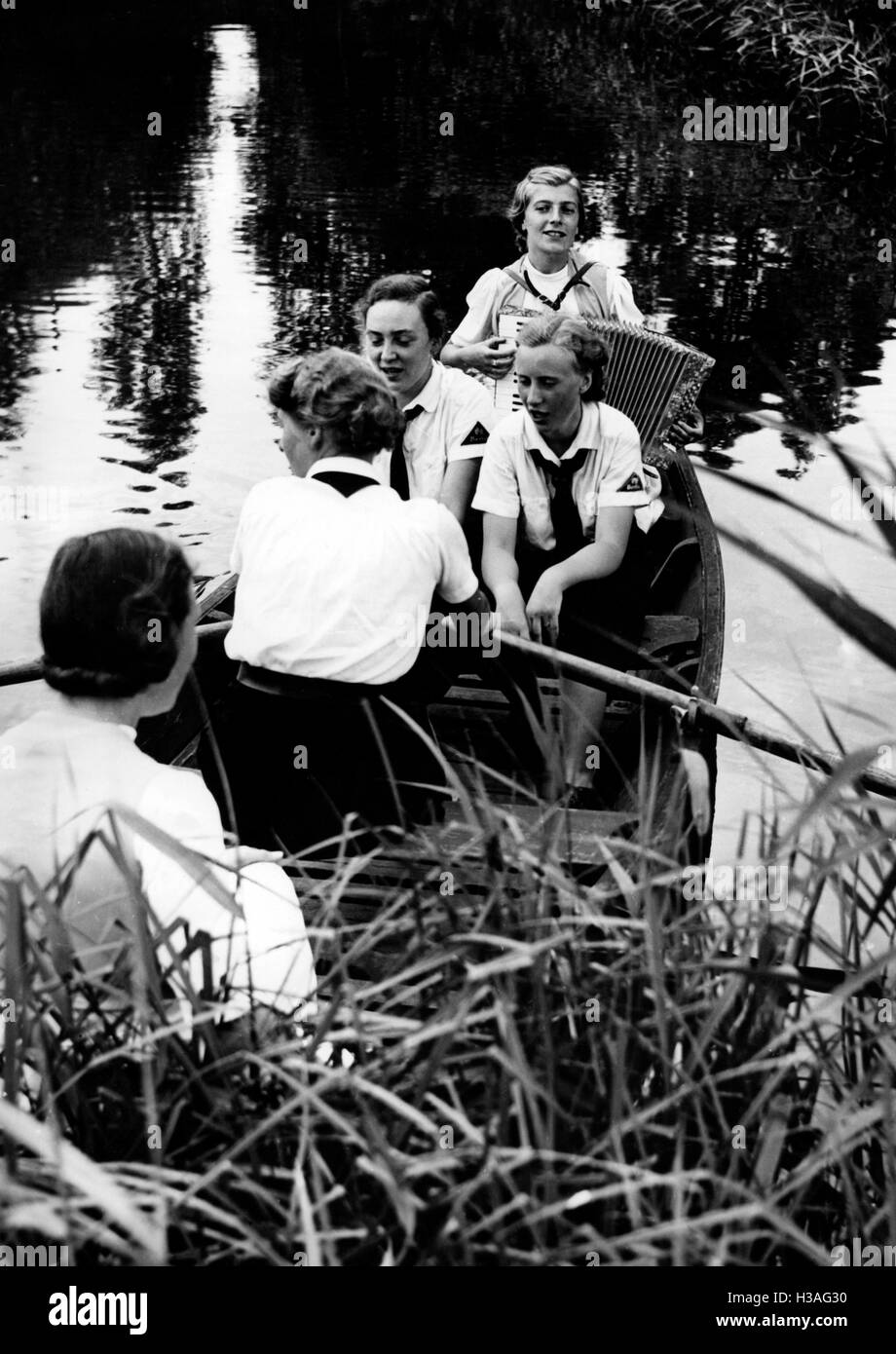 'Summer camp of the BDM-Work ''Faith and Beauty'' in Neuruppin, 1939' Stock Photo