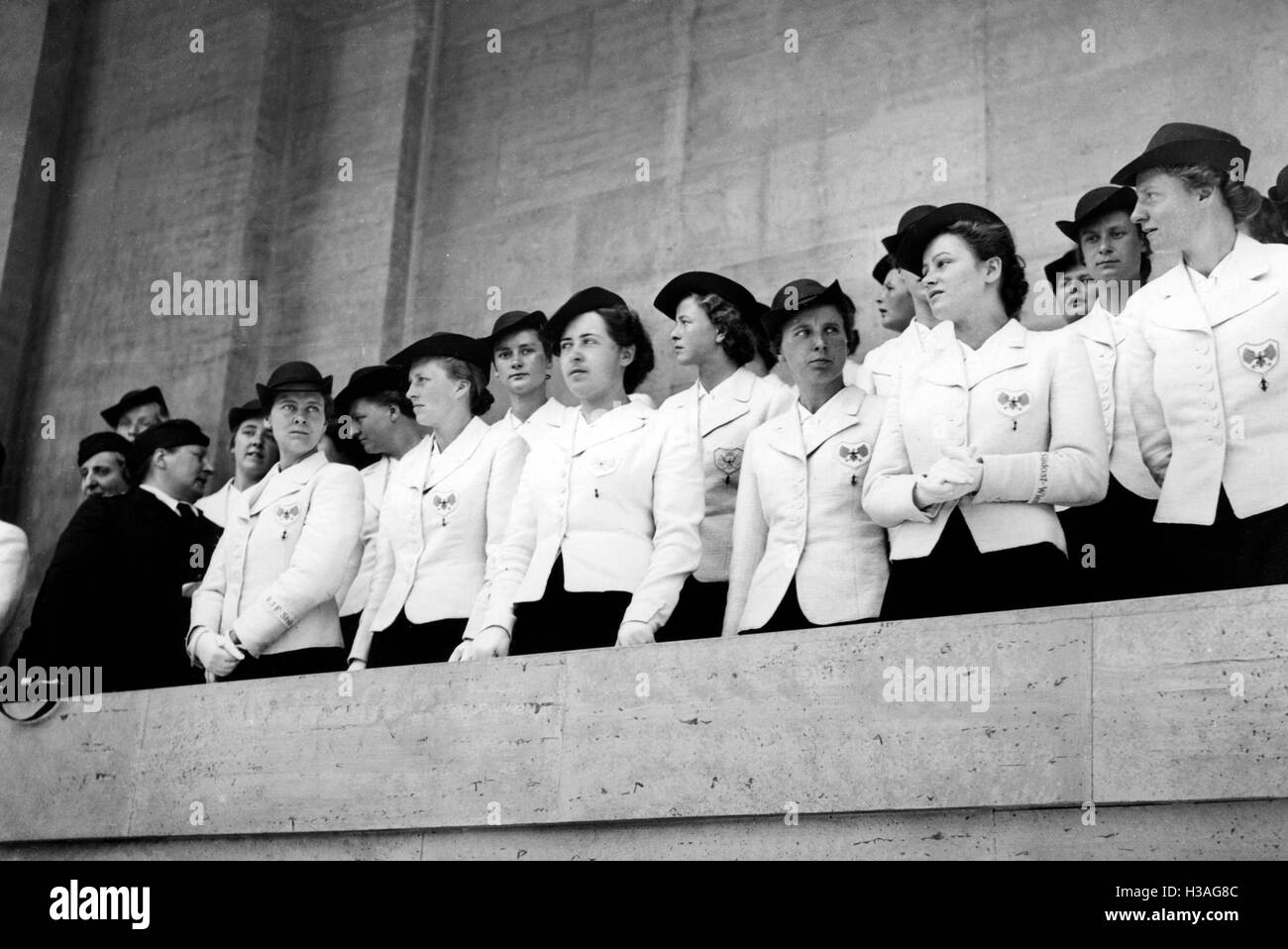 Members of the BDM-Werk Glaube und Schoenheit (BDM-Work, Faith and Beauty Society) in Italy, 1939 Stock Photo
