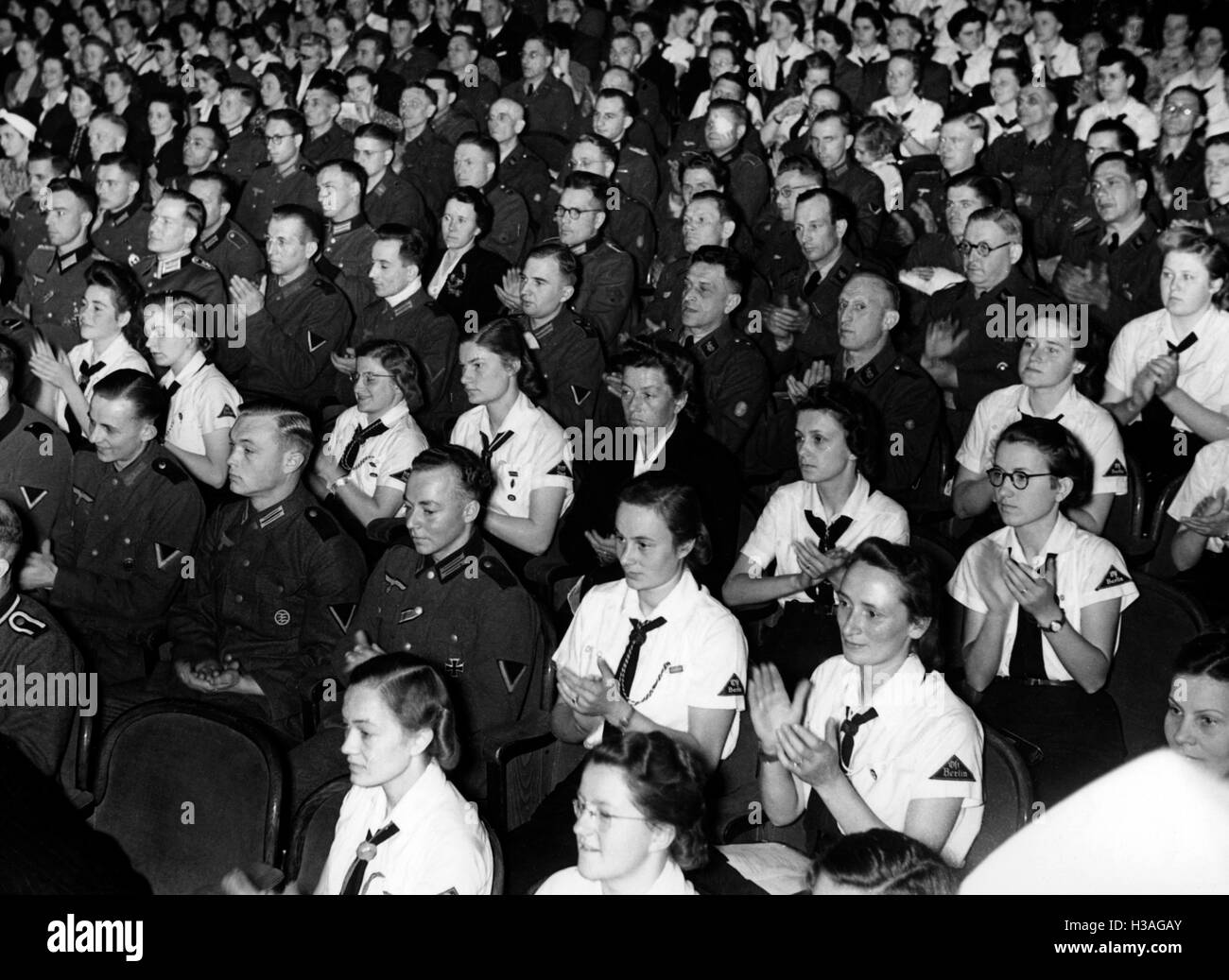 Reich event for war invalids, soldiers and armament workers, 1942 Stock Photo
