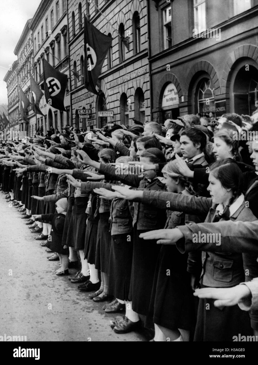 State ceremony after the attack of Georg Elser, 1939 Stock Photo