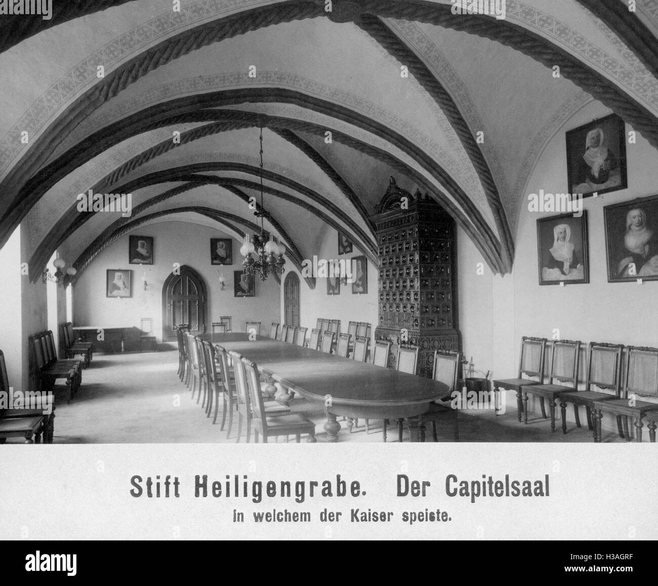 Chapter house in the Heiligengrabe Abbey, around the 1910s Stock Photo