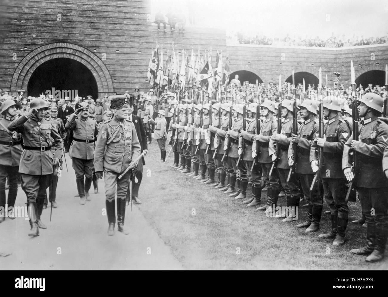 August von Mackensen at the Tannenberg commemoration ceremony, 1929 Stock Photo