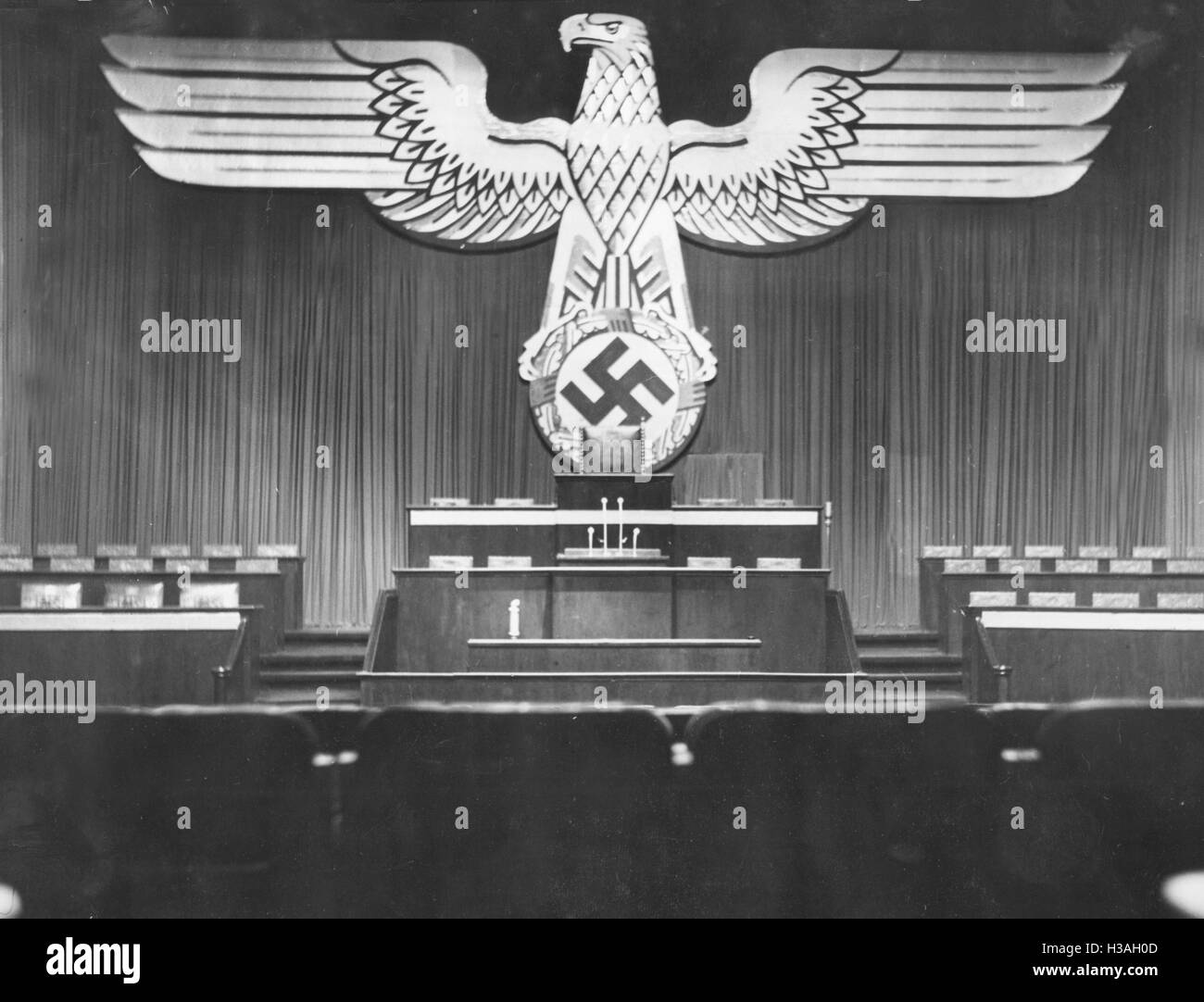 The Kroll Opera House as the meeting place of the Reichstag, 1937 Stock Photo