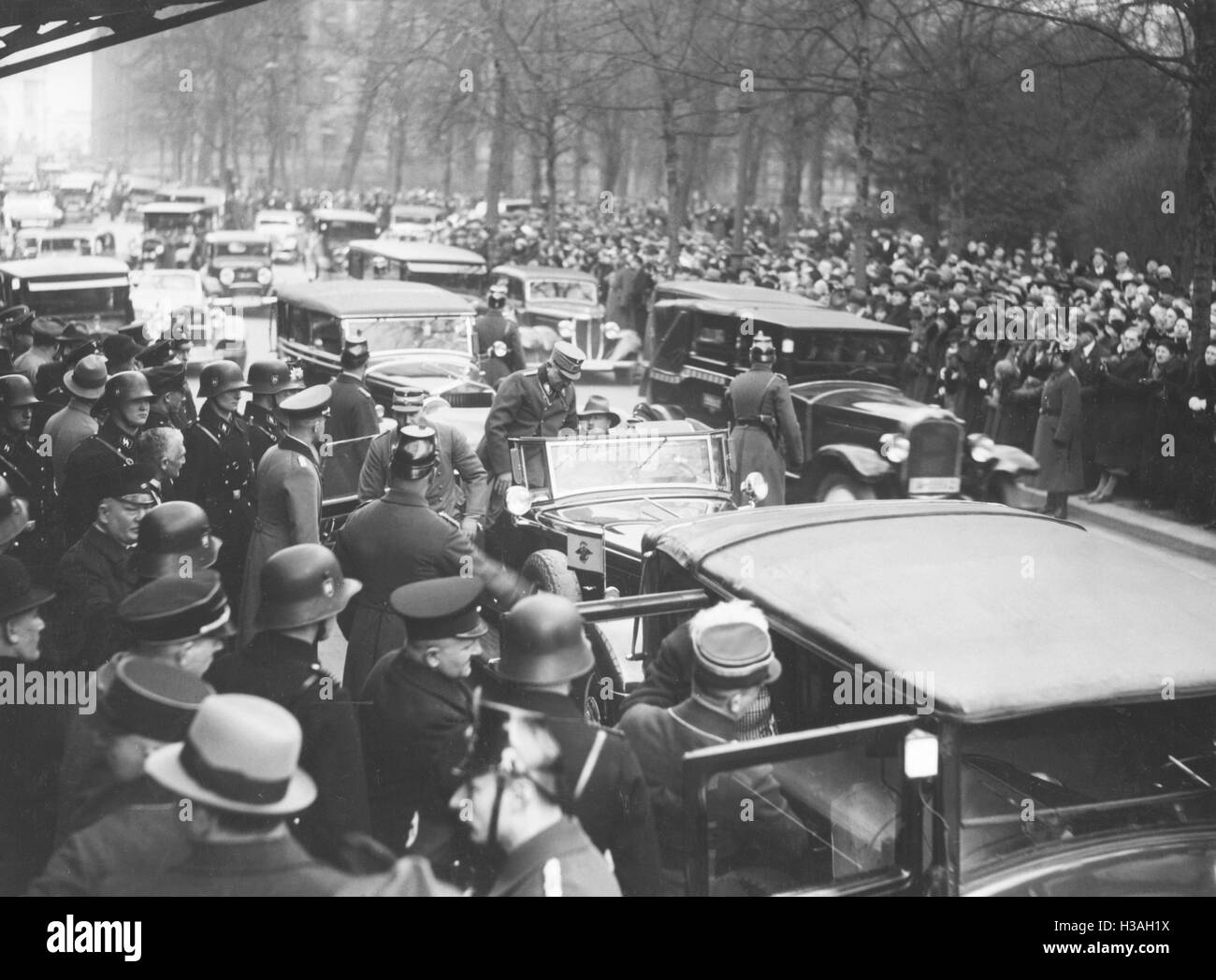 Hanns Kerrl before the Kroll Opera House in Berlin, 1934 Stock Photo