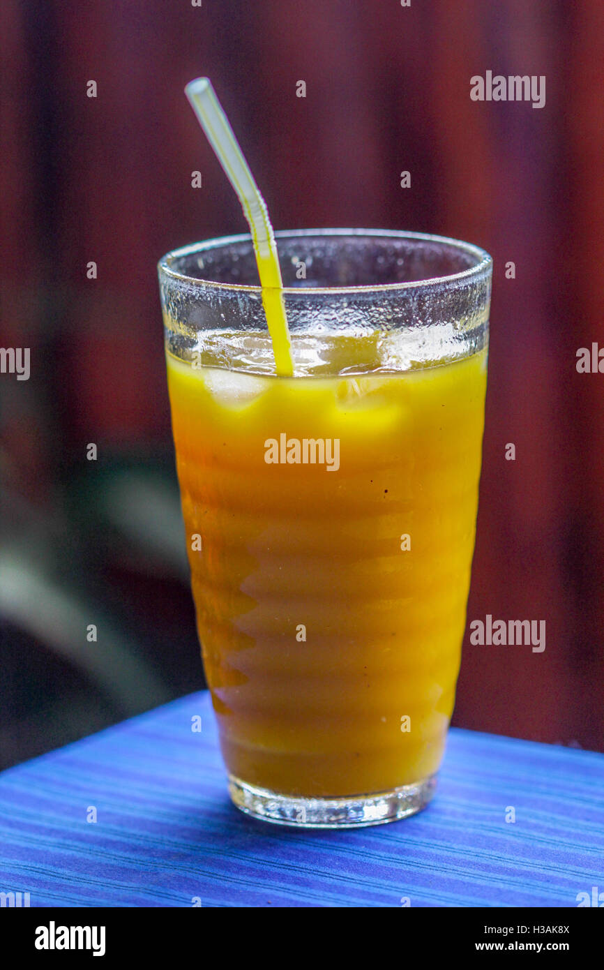 Fresh Mango juice Stock Photo Alamy