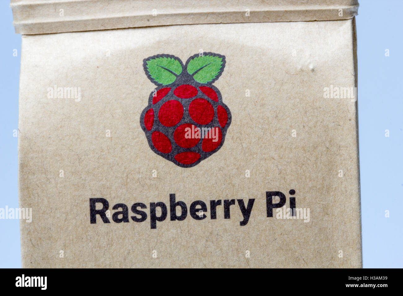 Raspberry Pi package Stock Photo
