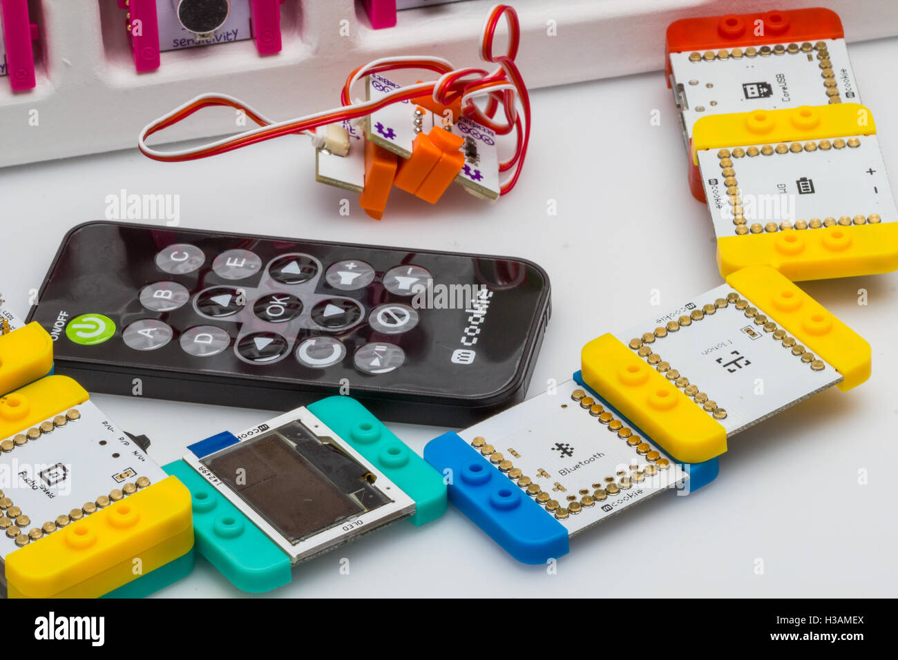 Remote cookie colorful devices Stock Photo - Alamy