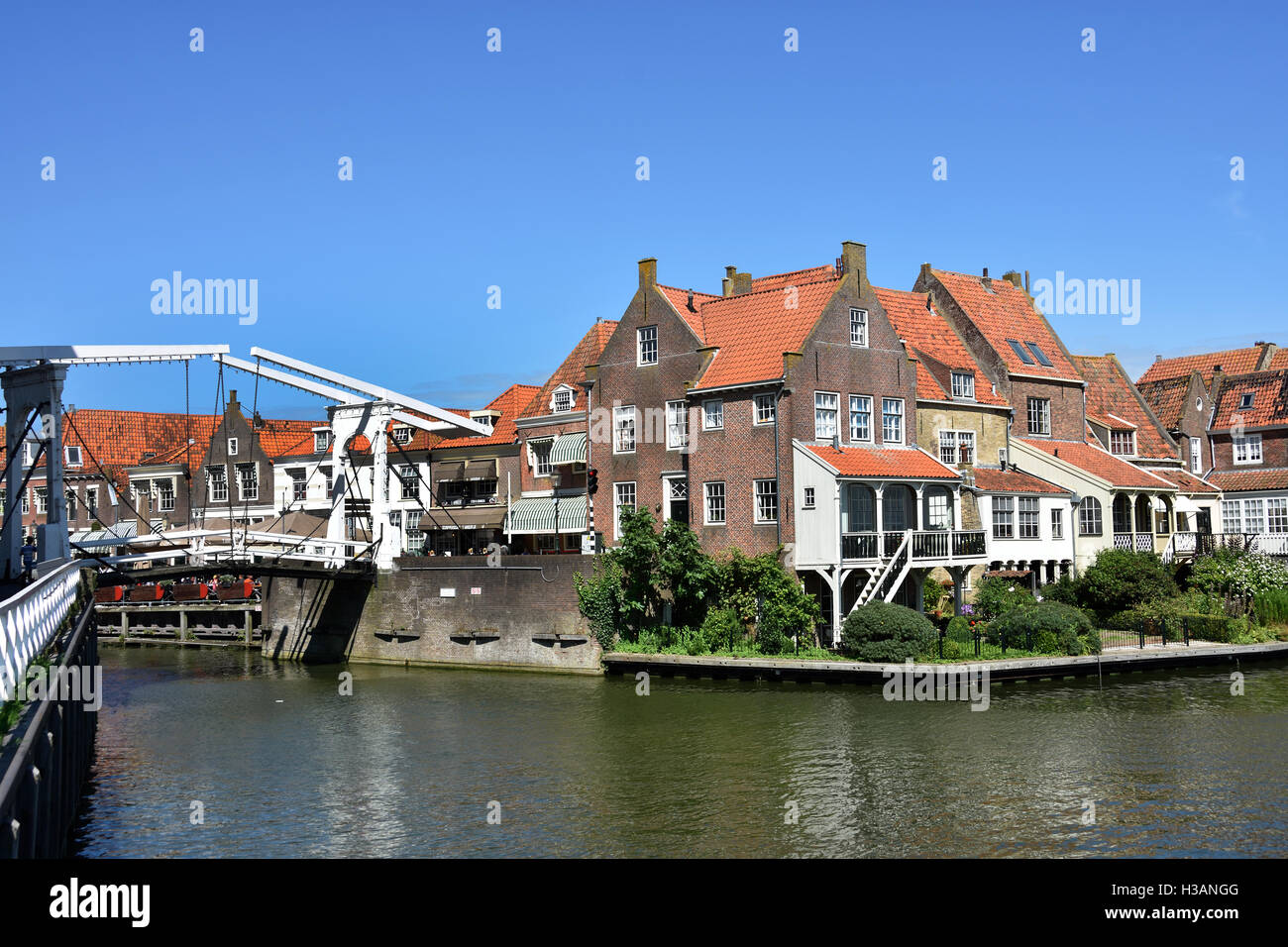 Enkhuizen The Netherlands Holland historic port harbour VOC Dutch The Netherlands Holland. Stock Photo