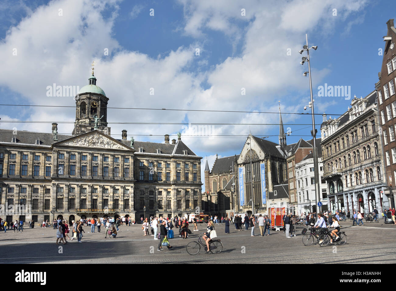 The Royal Palace - Koninklijk Paleis 17th century Amsterdam - at the Dam Square Dutch Netherlands Stock Photo