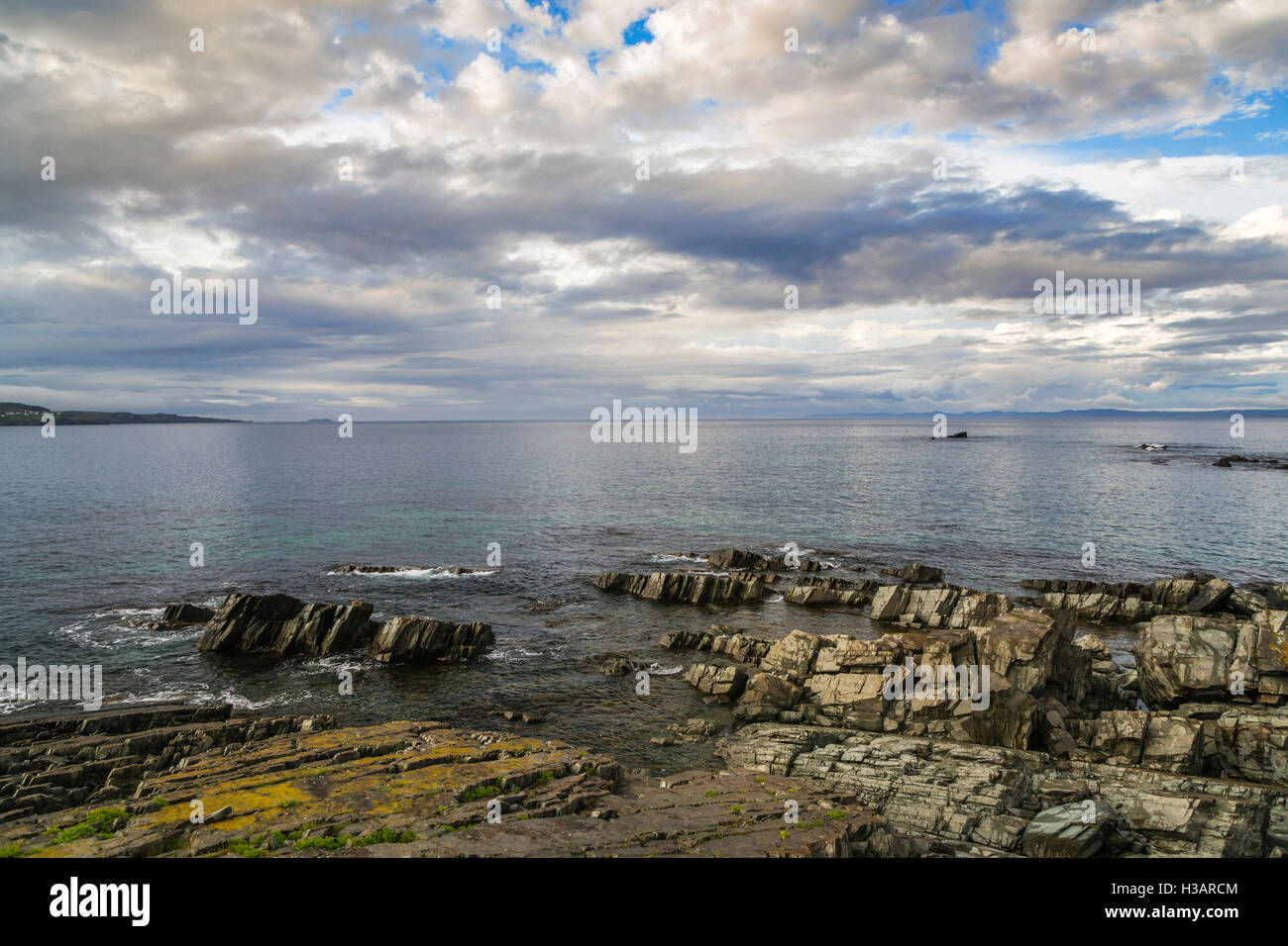 The rocky shoreline of Spaniard's Bay Point in Newfoundland and