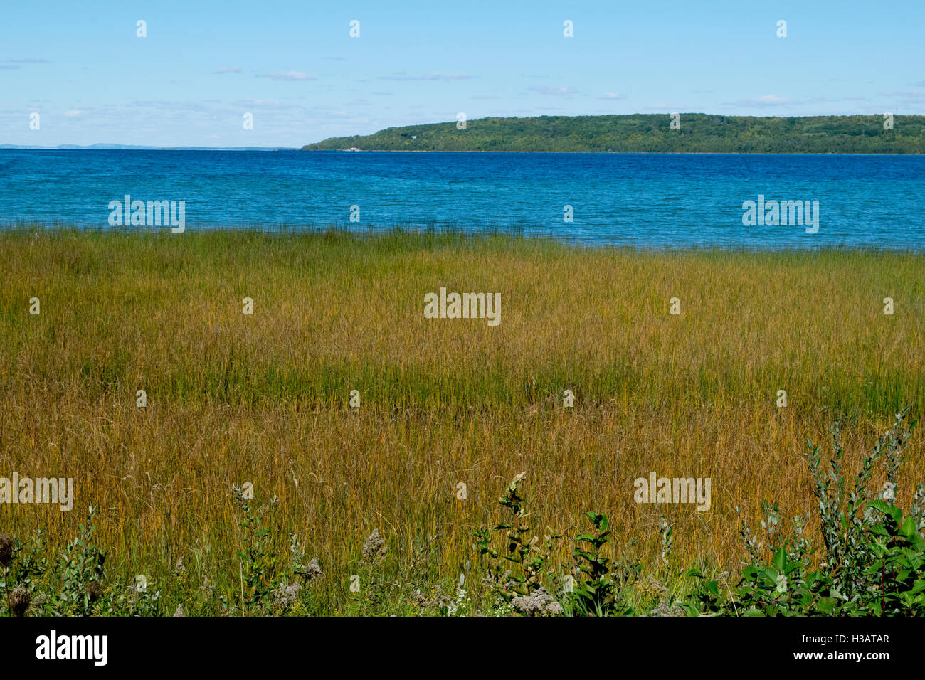 A view of Manitowaning Bay, from the southern end Stock Photo Alamy