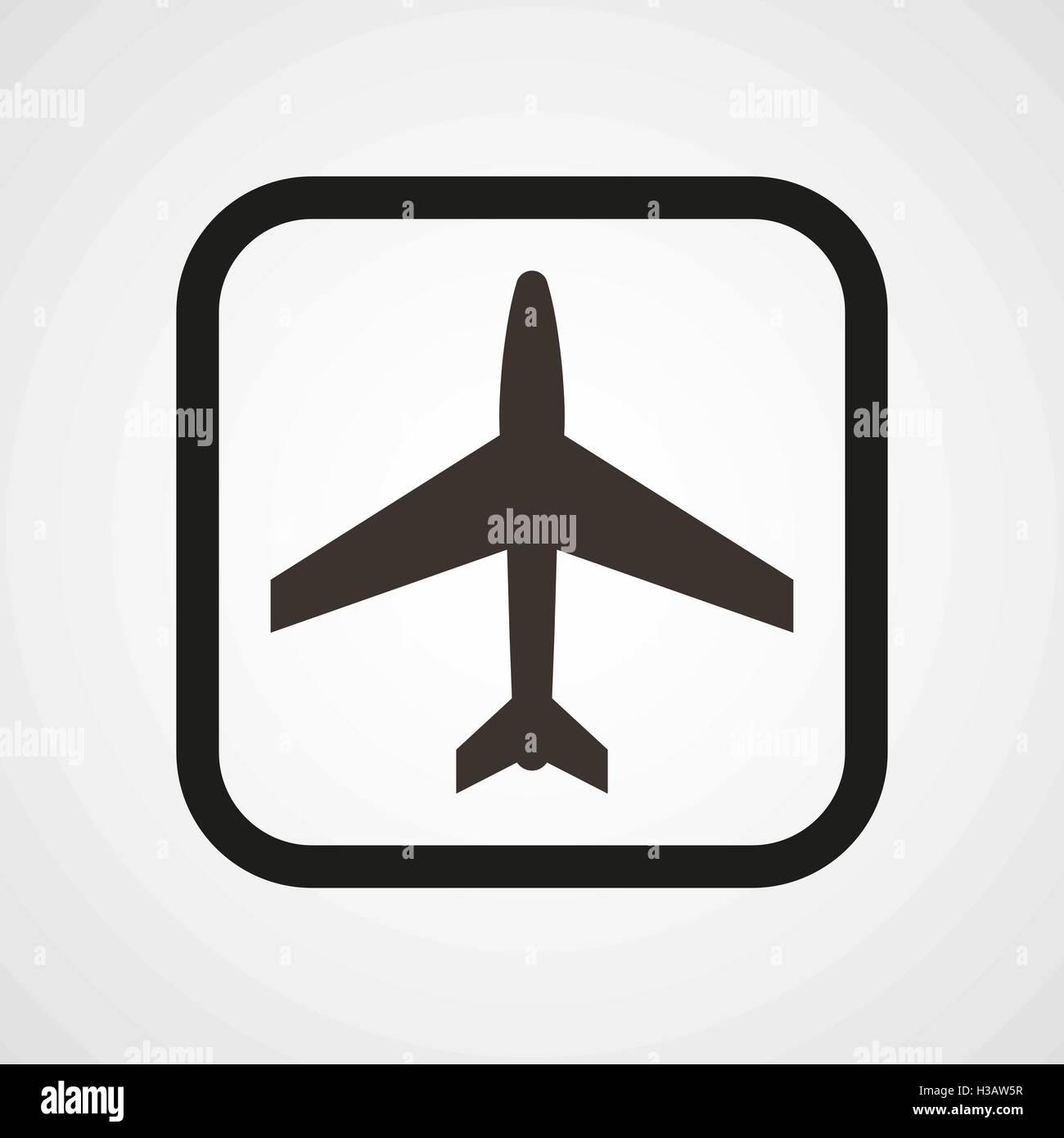 Aircraft Icon Flat Simple Vector illustration Stock Vector Image & Art ...