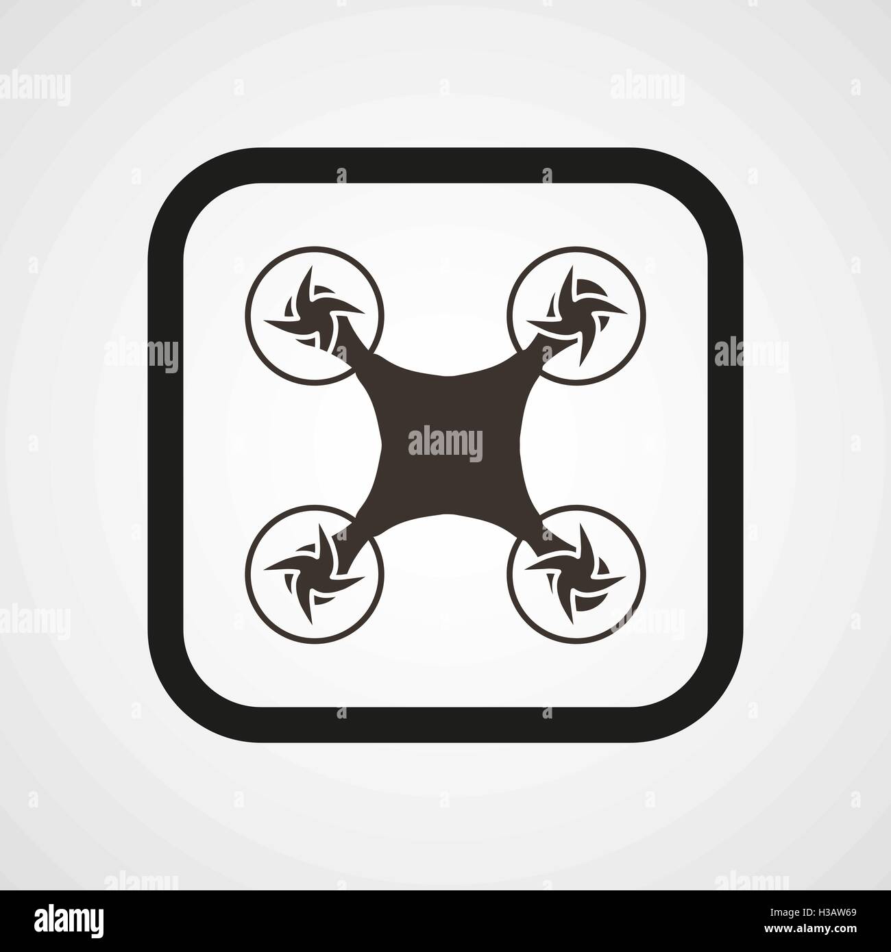Drone Icon Flat Simple Vector illustration Stock Vector Image & Art - Alamy