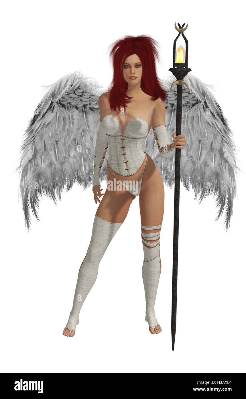 White winged angel hi-res stock photography and images - Alamy