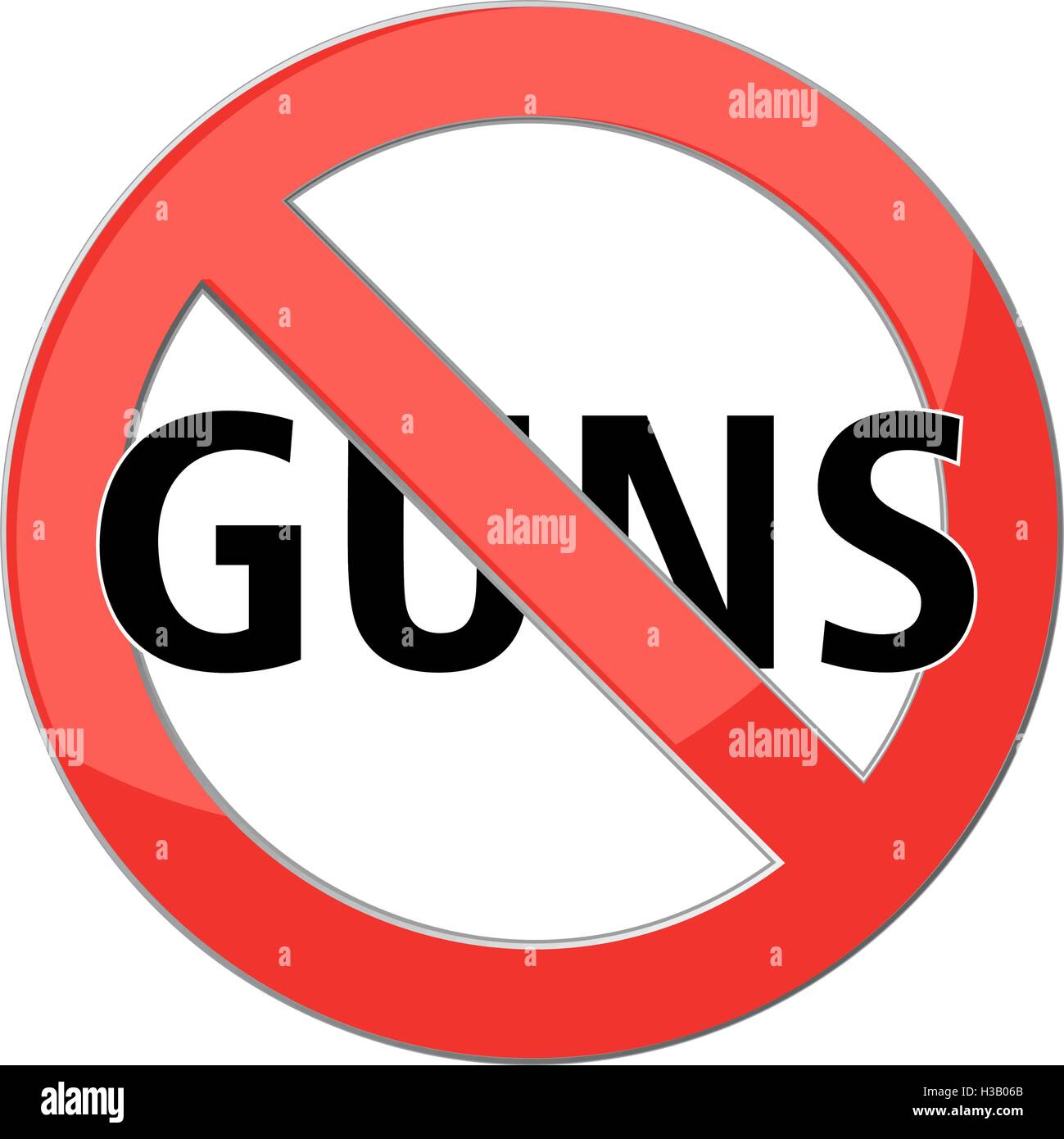 no guns sign Stock Vector Image & Art - Alamy