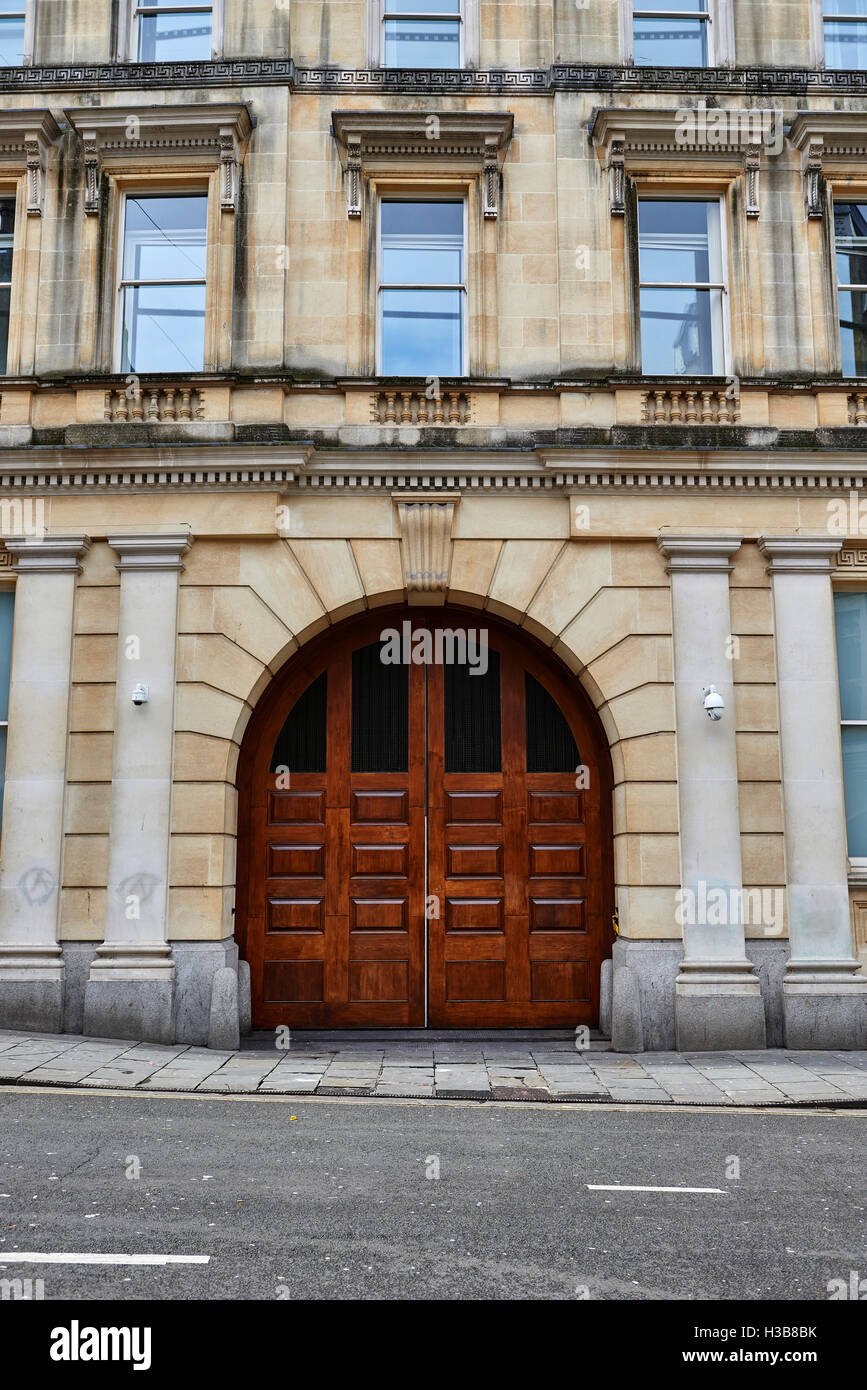 Prison van entrance, Bristol Crown Court, Small Street, Bristol Stock Photo