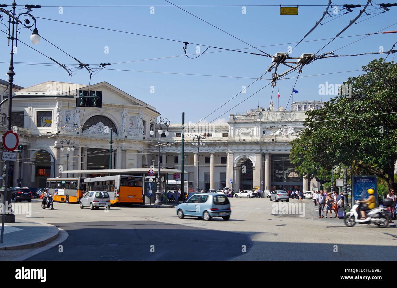 Genoa, Italy. Piazza Principe railway station Stock Photo Alamy