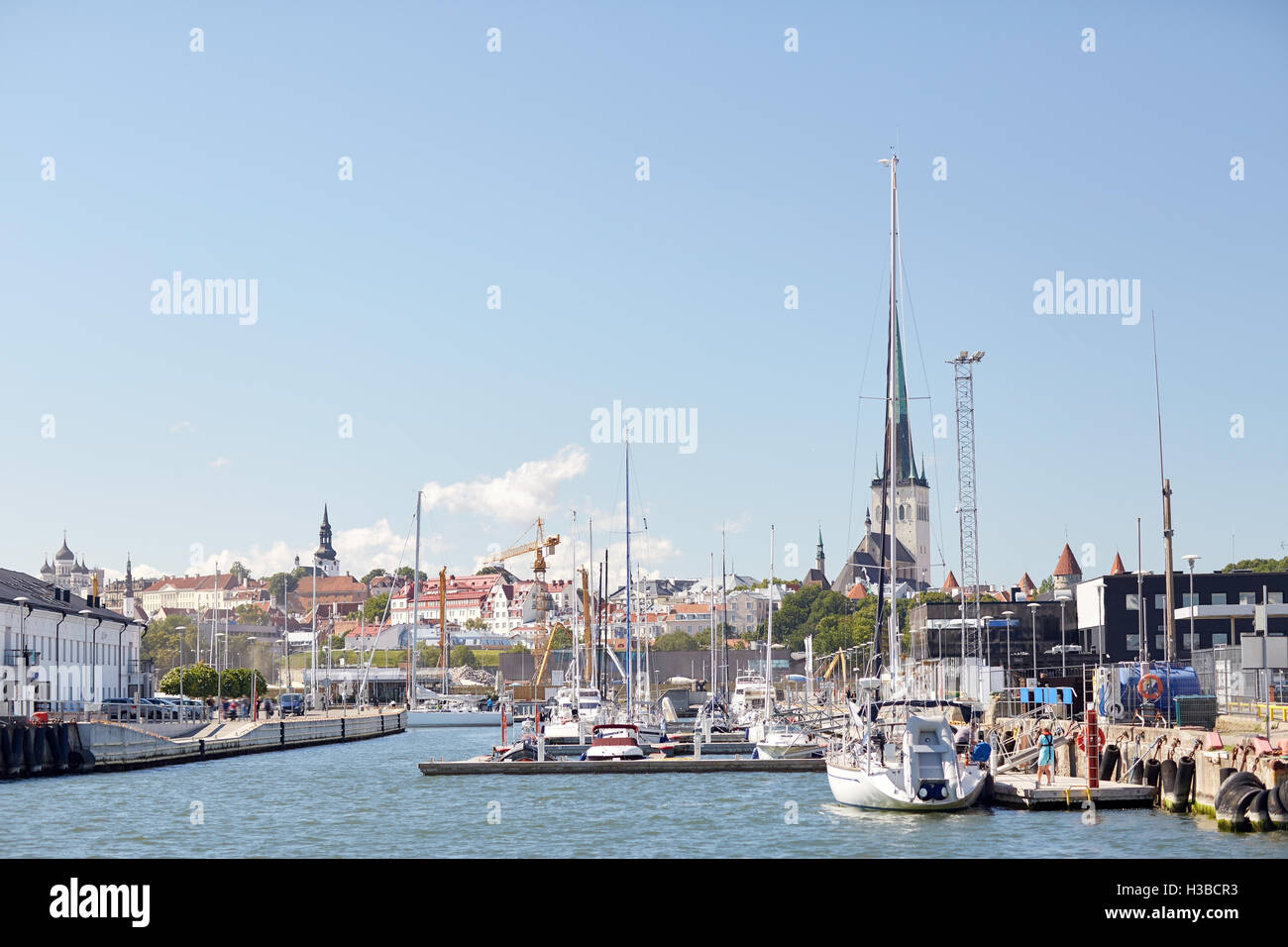 Boat in harbor tallinn hi-res stock photography and images - Alamy