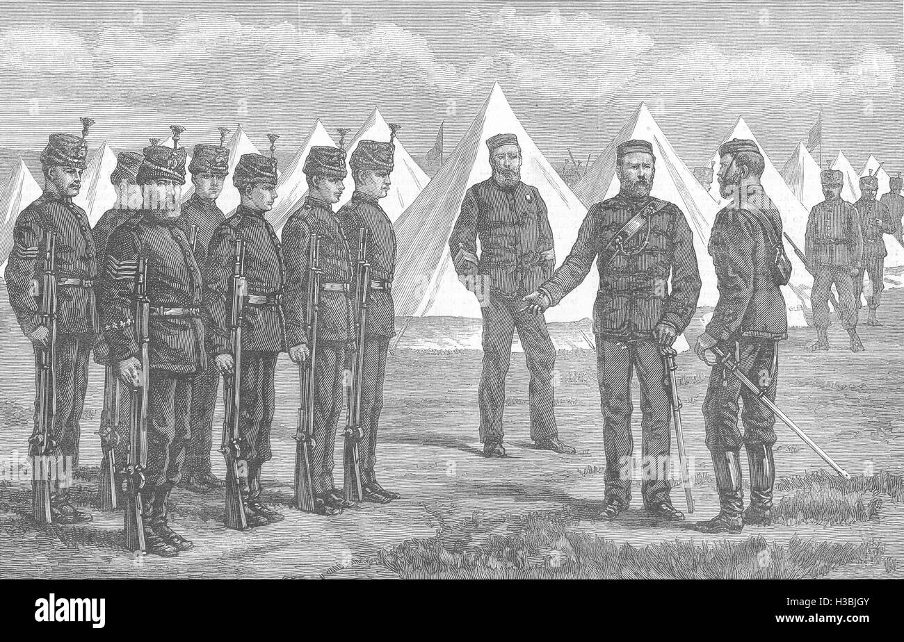 SCOTLAND Royal Visit to Edinburgh Queen's Rifle Brigade 1881. The ...