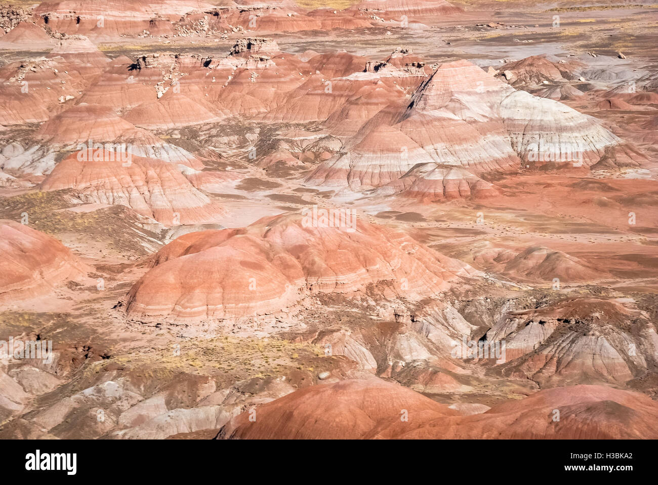 Painted desert badlands terrain in northern Arizona. Stock Photo
