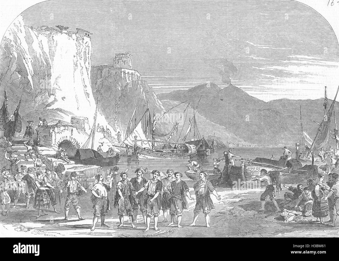 PERFORMING ARTS Scene from Masaniello, at the Royal Italian opera 1849. The Illustrated London News Stock Photo
