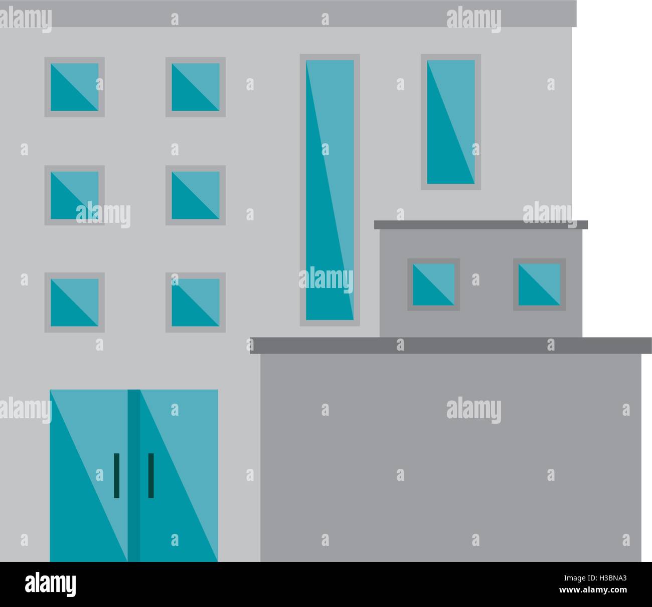 Isolated building with windows design Stock Vector Image & Art - Alamy