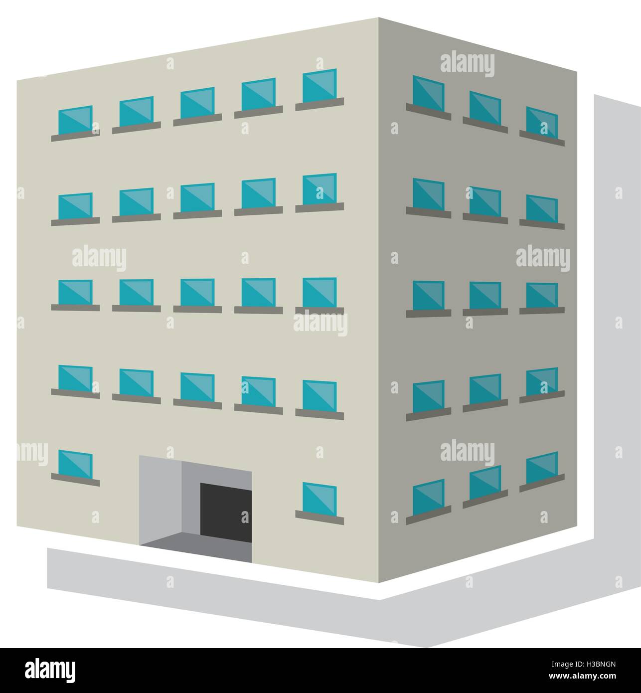 Isolated building with windows design Stock Vector Image & Art - Alamy