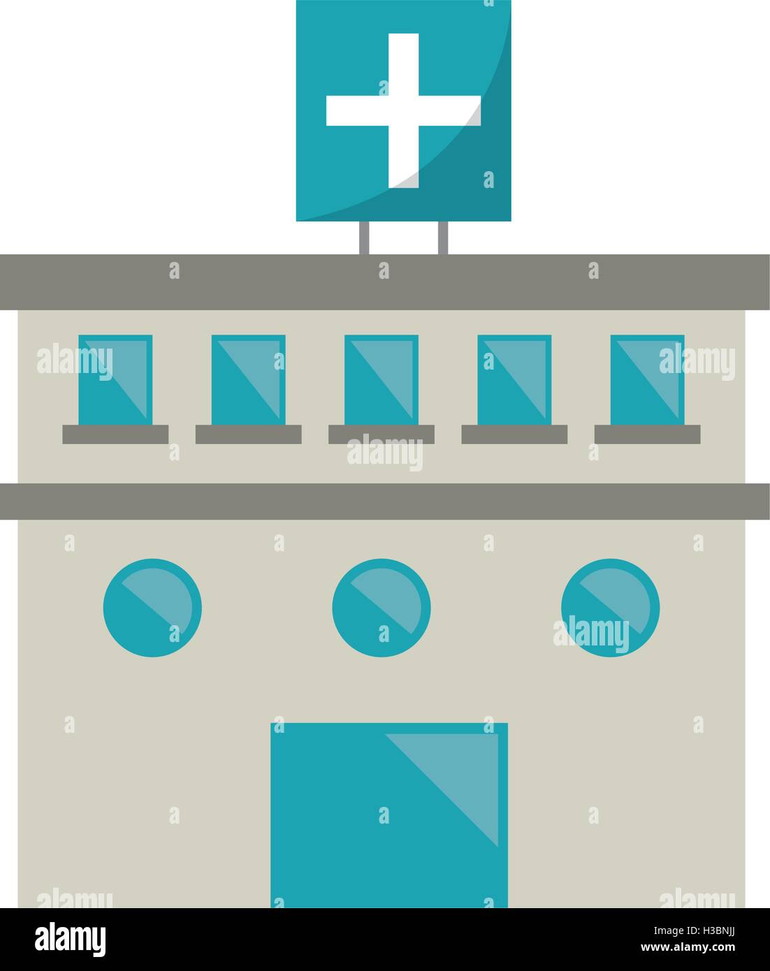 Isolated hospital building design Stock Vector Image & Art - Alamy