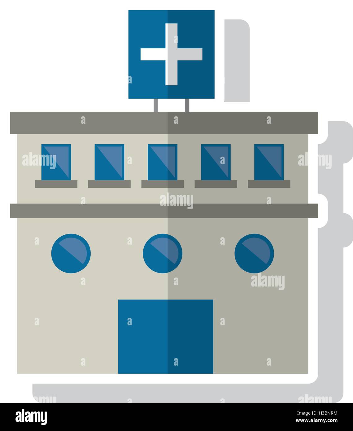 Isolated hospital building design Stock Vector Image & Art - Alamy