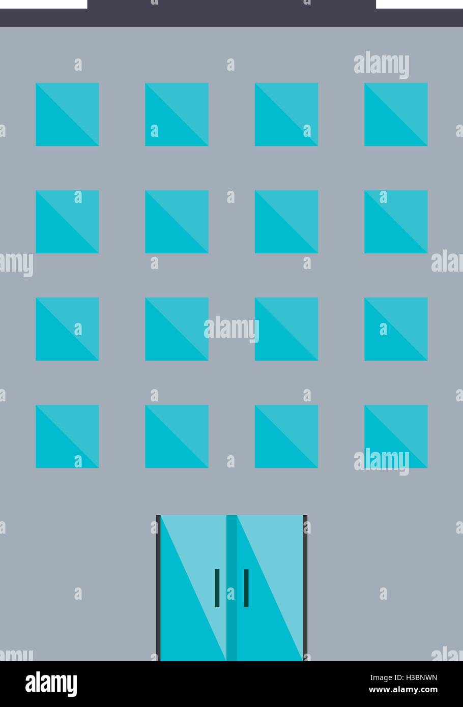 Isolated building with windows design Stock Vector Image & Art - Alamy