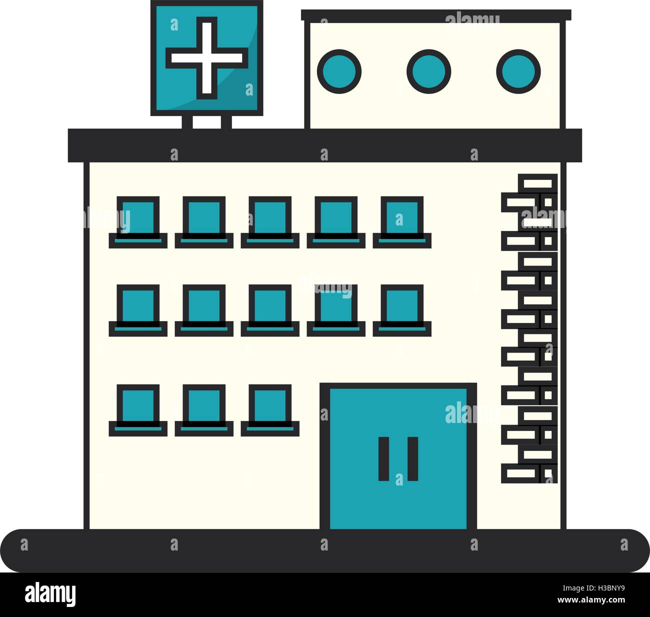 Isolated hospital building design Stock Vector Image & Art - Alamy