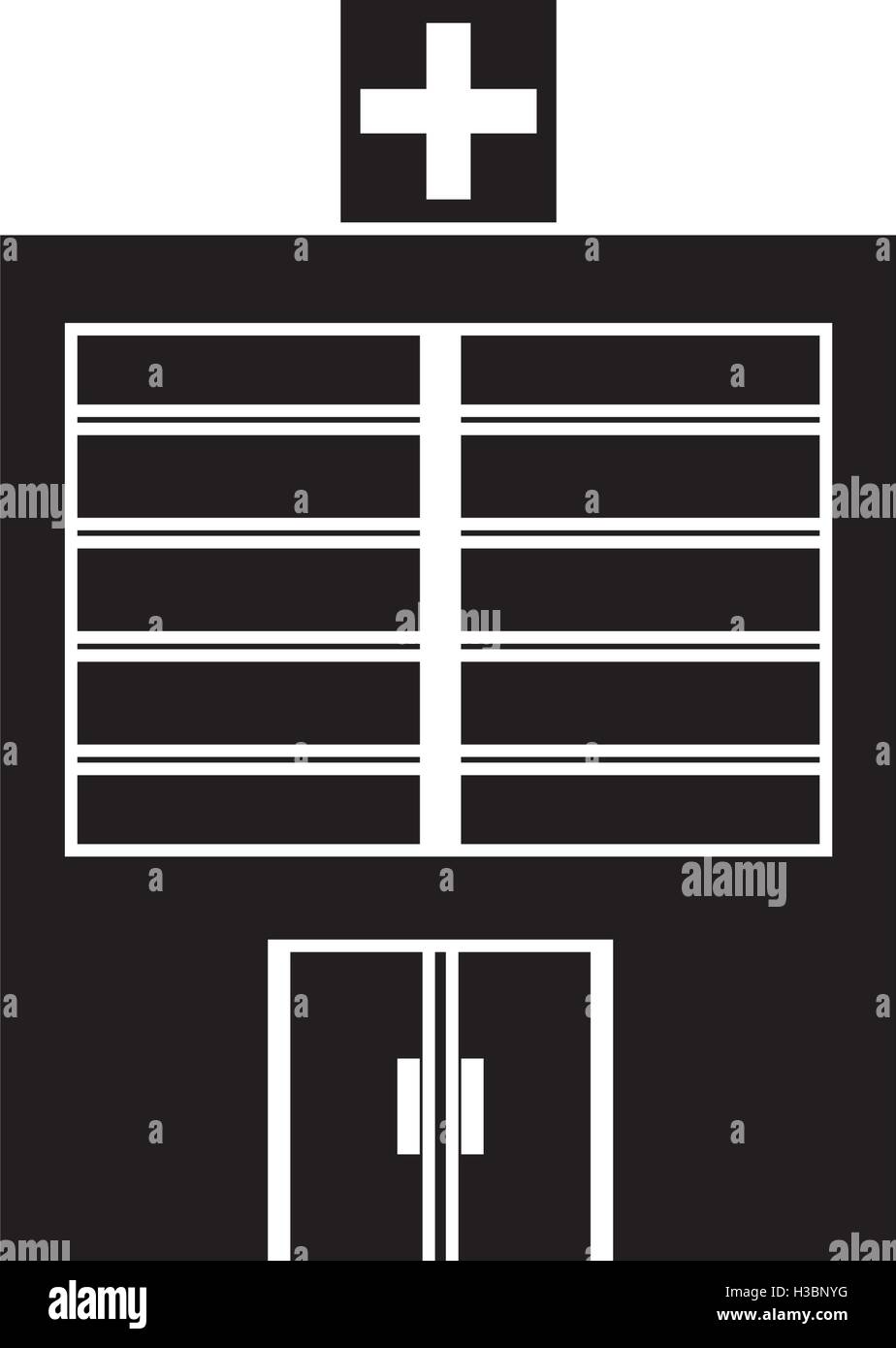 Isolated hospital building design Stock Vector Image & Art - Alamy