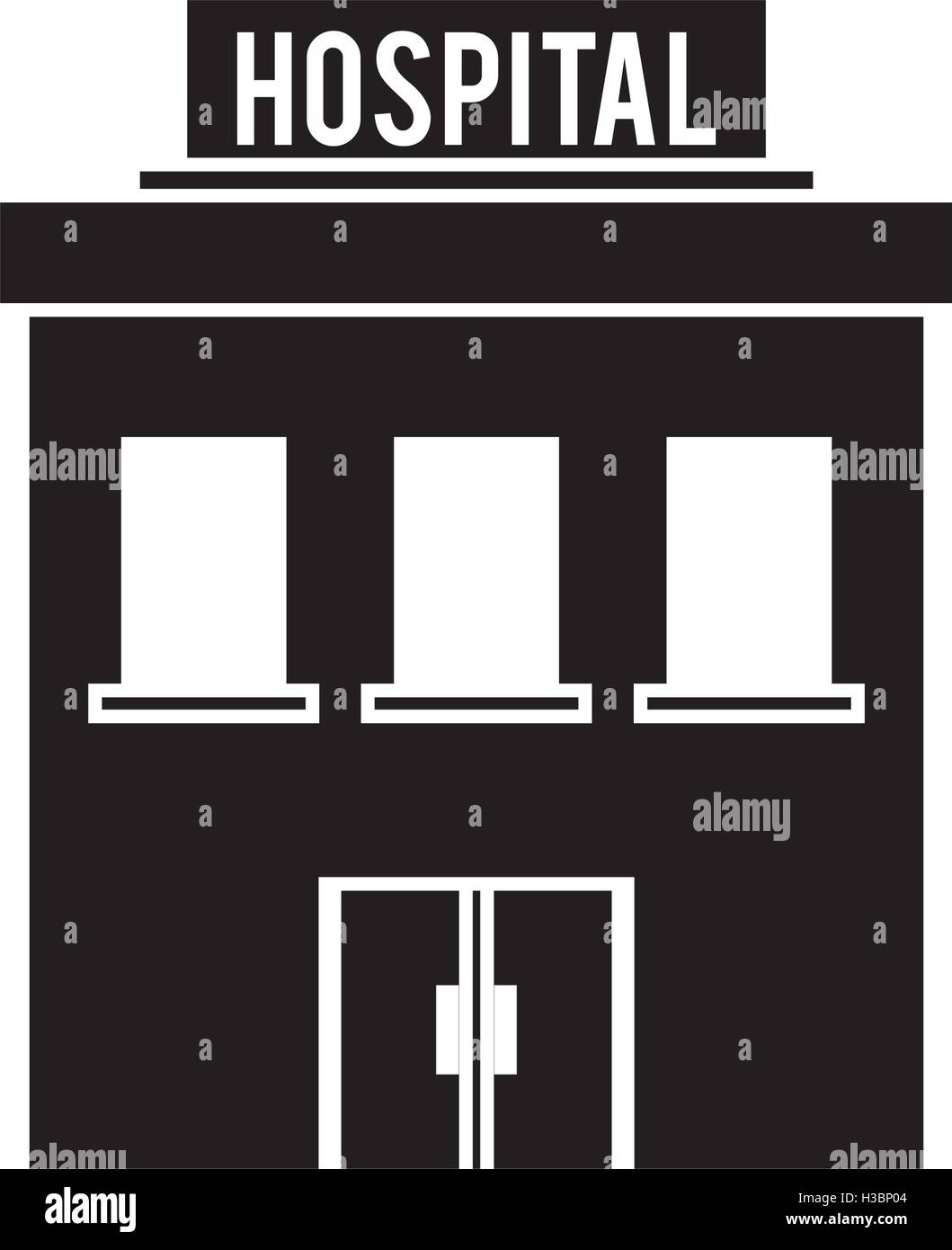 Isolated hospital building design Stock Vector Image & Art - Alamy