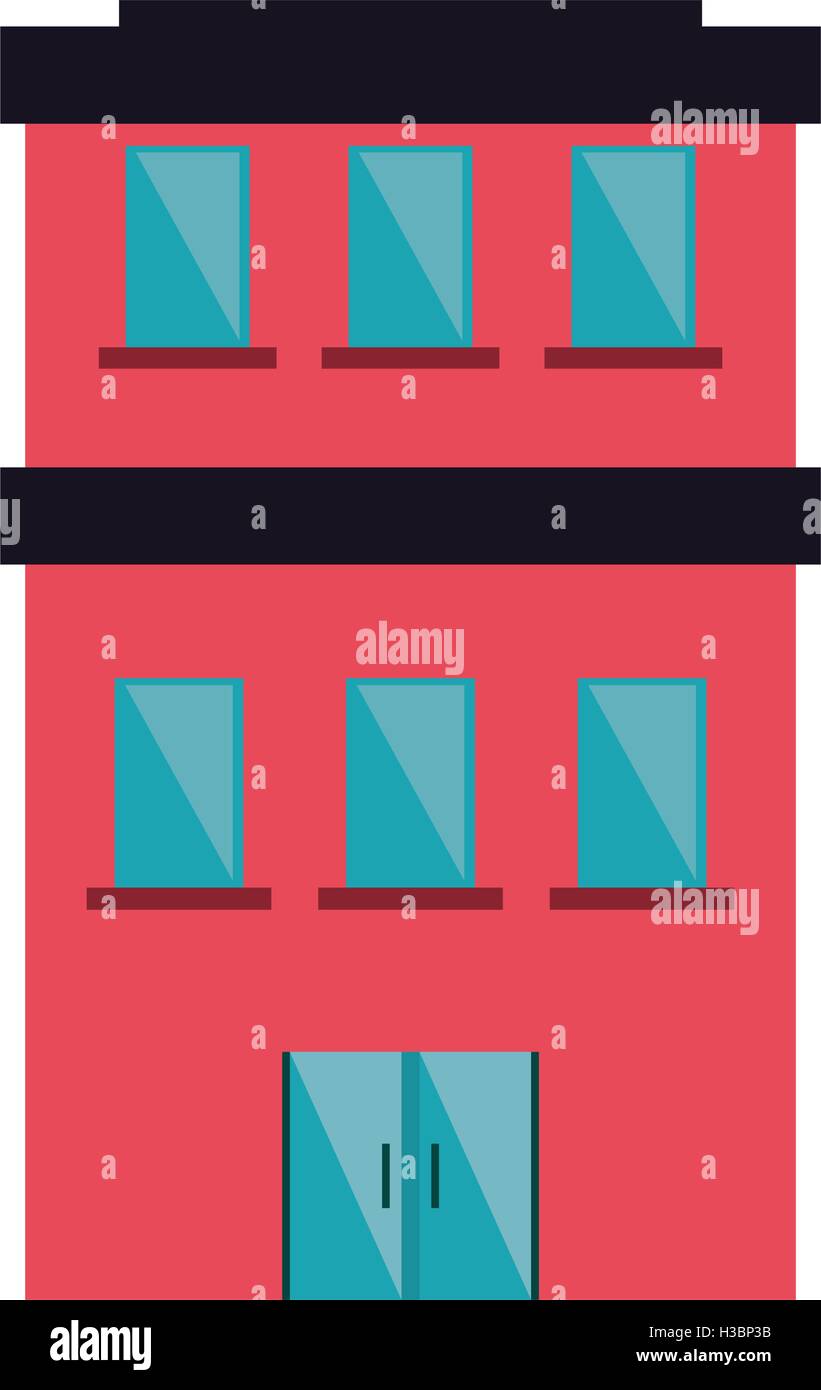 Isolated building with windows design Stock Vector Image & Art - Alamy