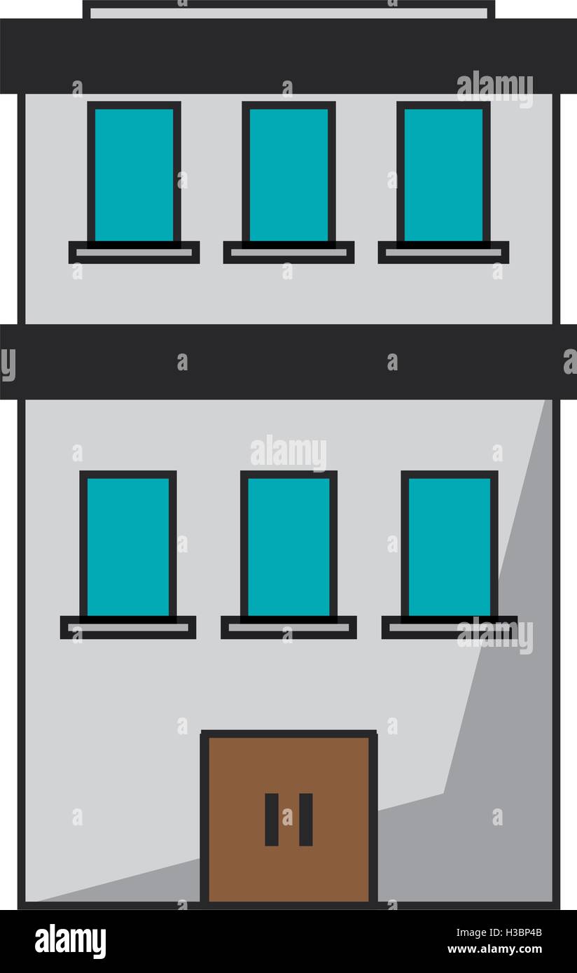 Isolated building with windows design Stock Vector Image & Art - Alamy