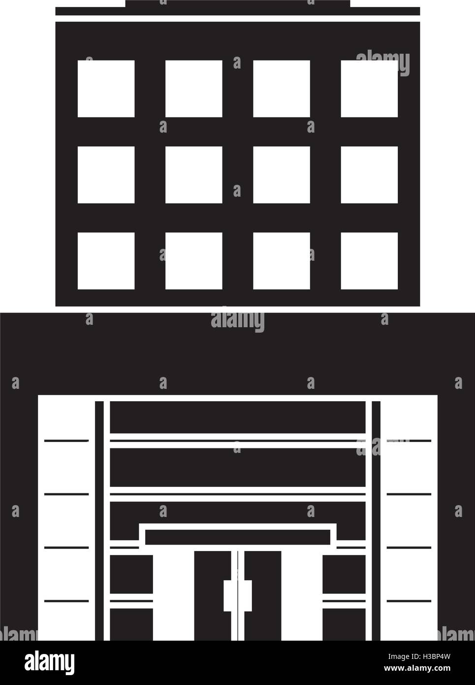 Isolated building with windows design Stock Vector Image & Art - Alamy