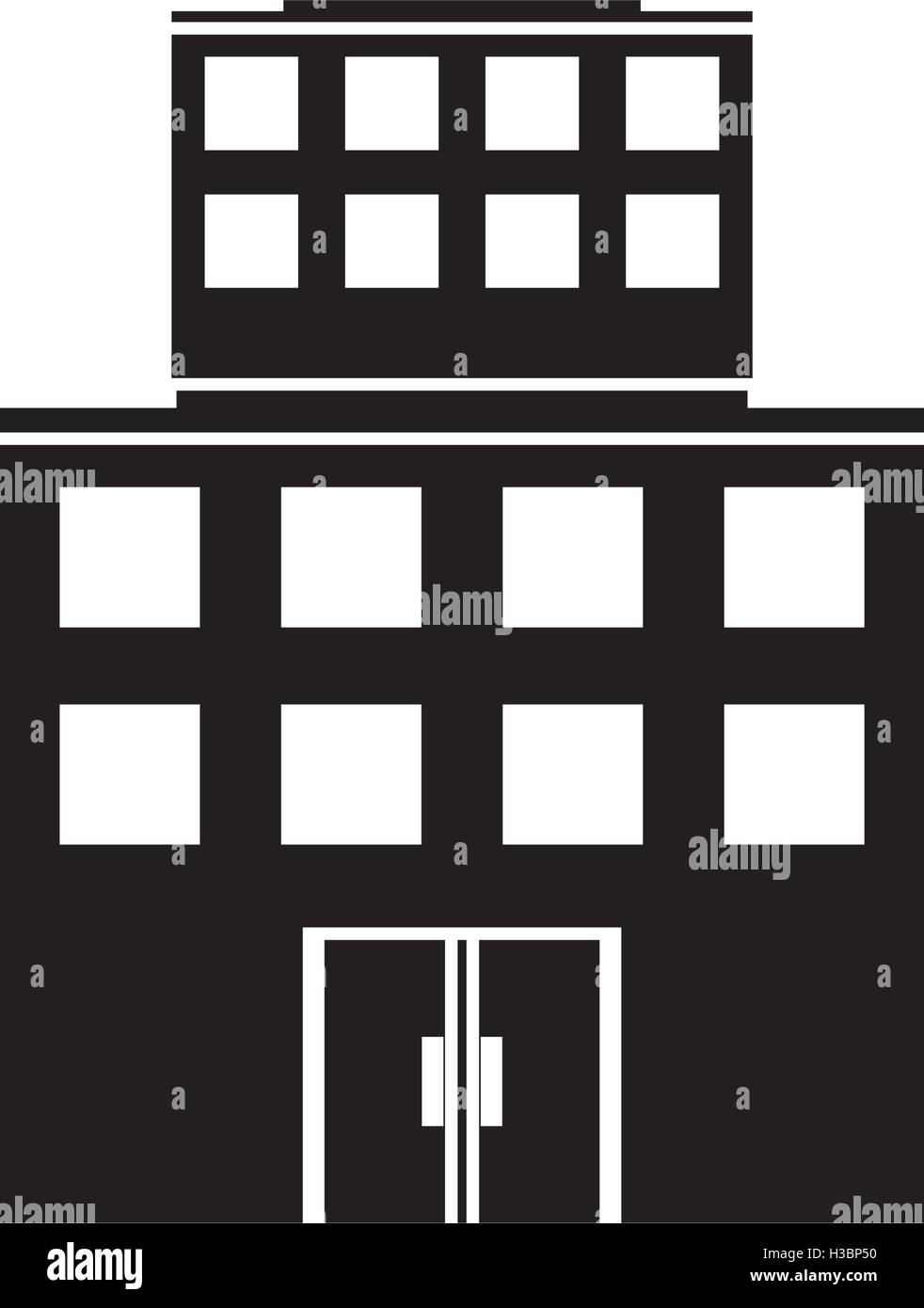 Isolated building with windows design Stock Vector Image & Art - Alamy